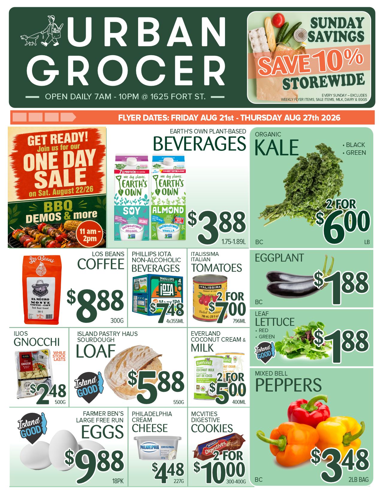 Urban Grocer Flyer August 21 to 27