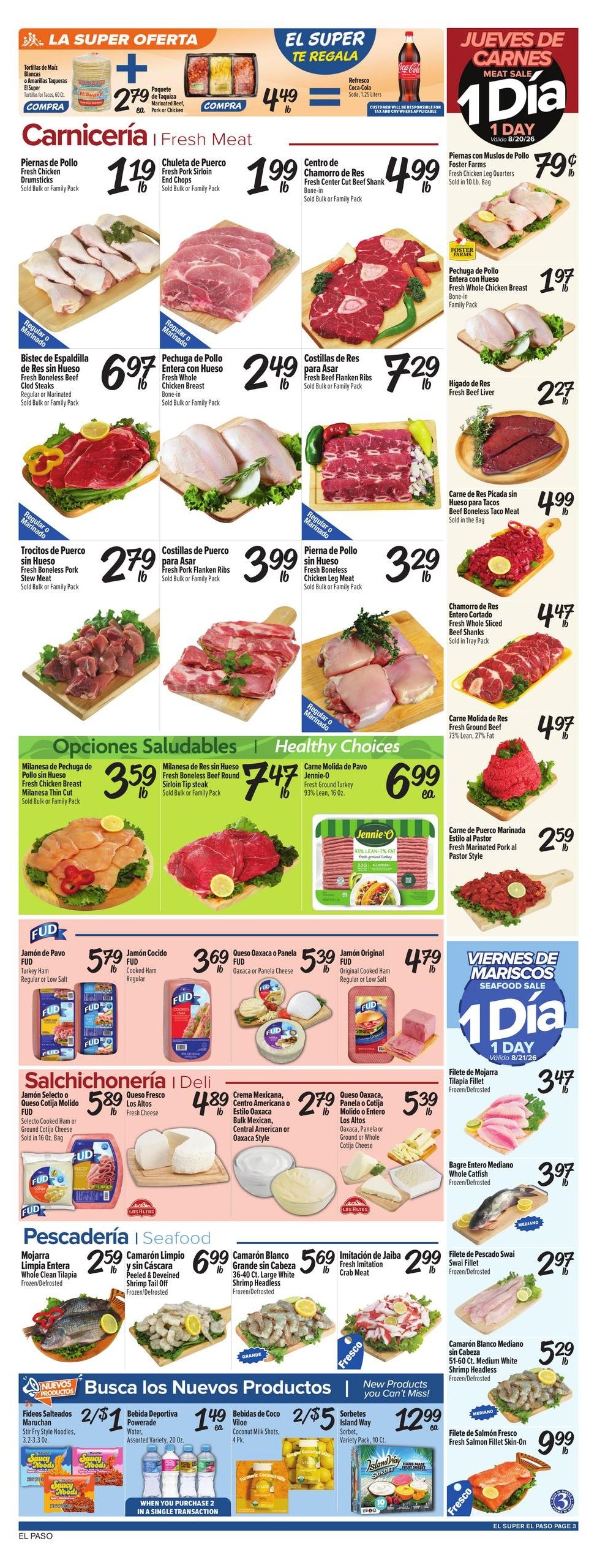 El Super (El Paso–Berino Area, NM–TX) Weekly Ad August 19 - 25, 2026