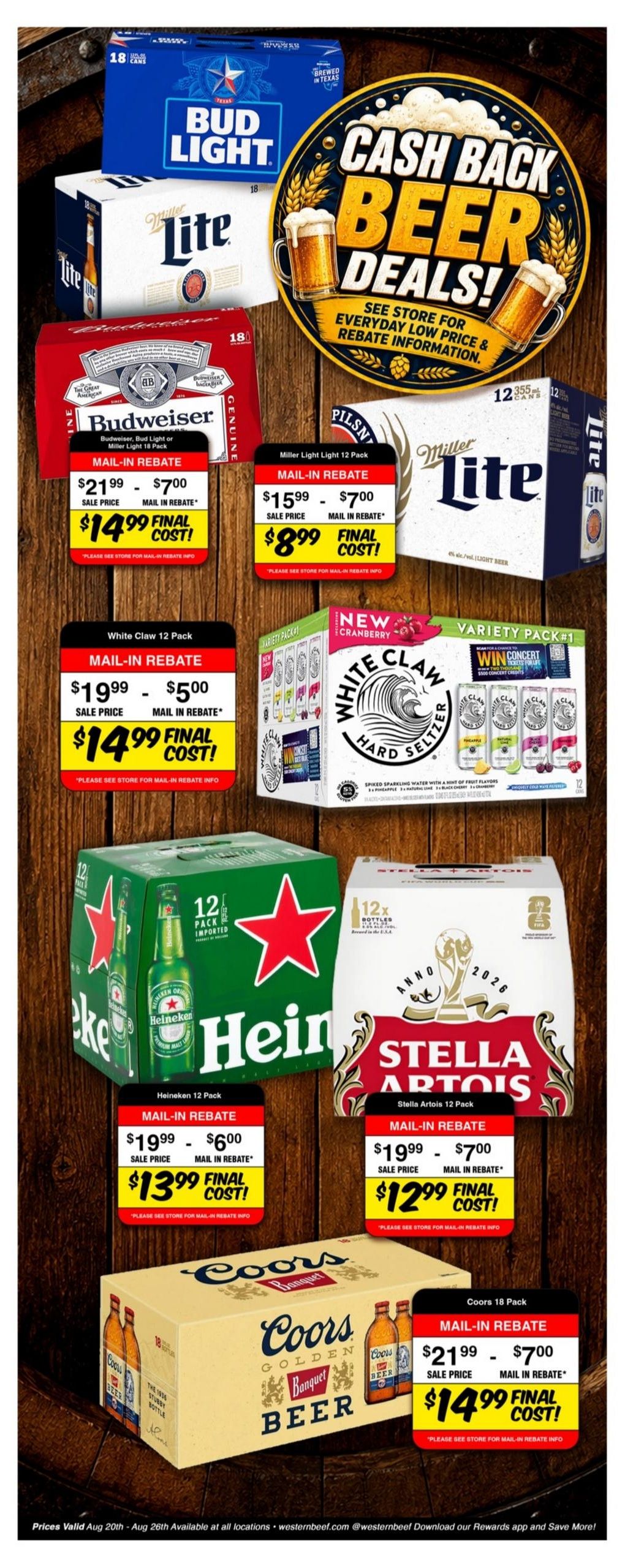Western Beef (Carle Place–Roslyn Heights Area, NY) Weekly Ad August 20 - 26, 2026