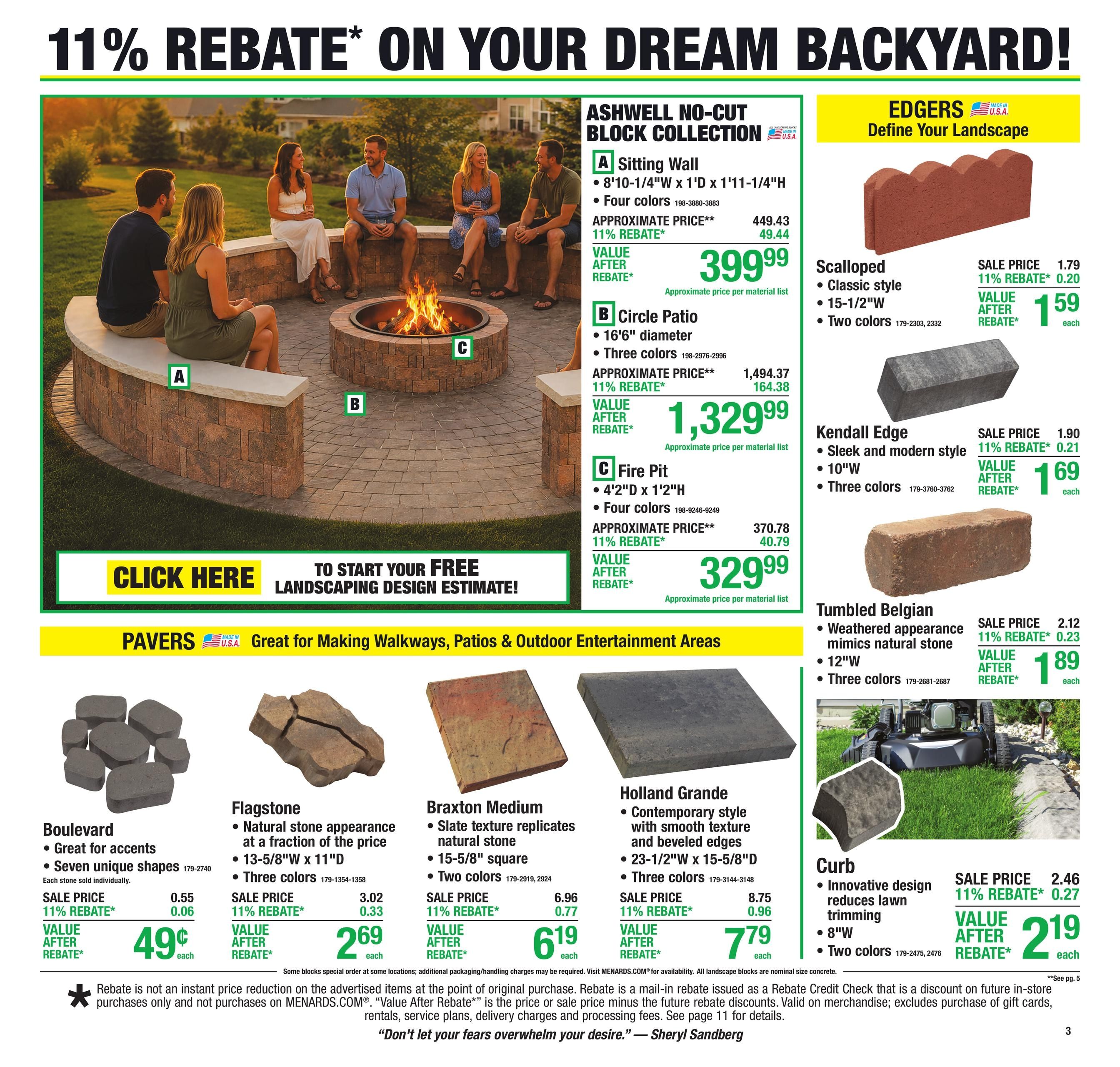 Menards (MN) 11% Rebate Sale Weekly Ad August 19 - 31, 2026