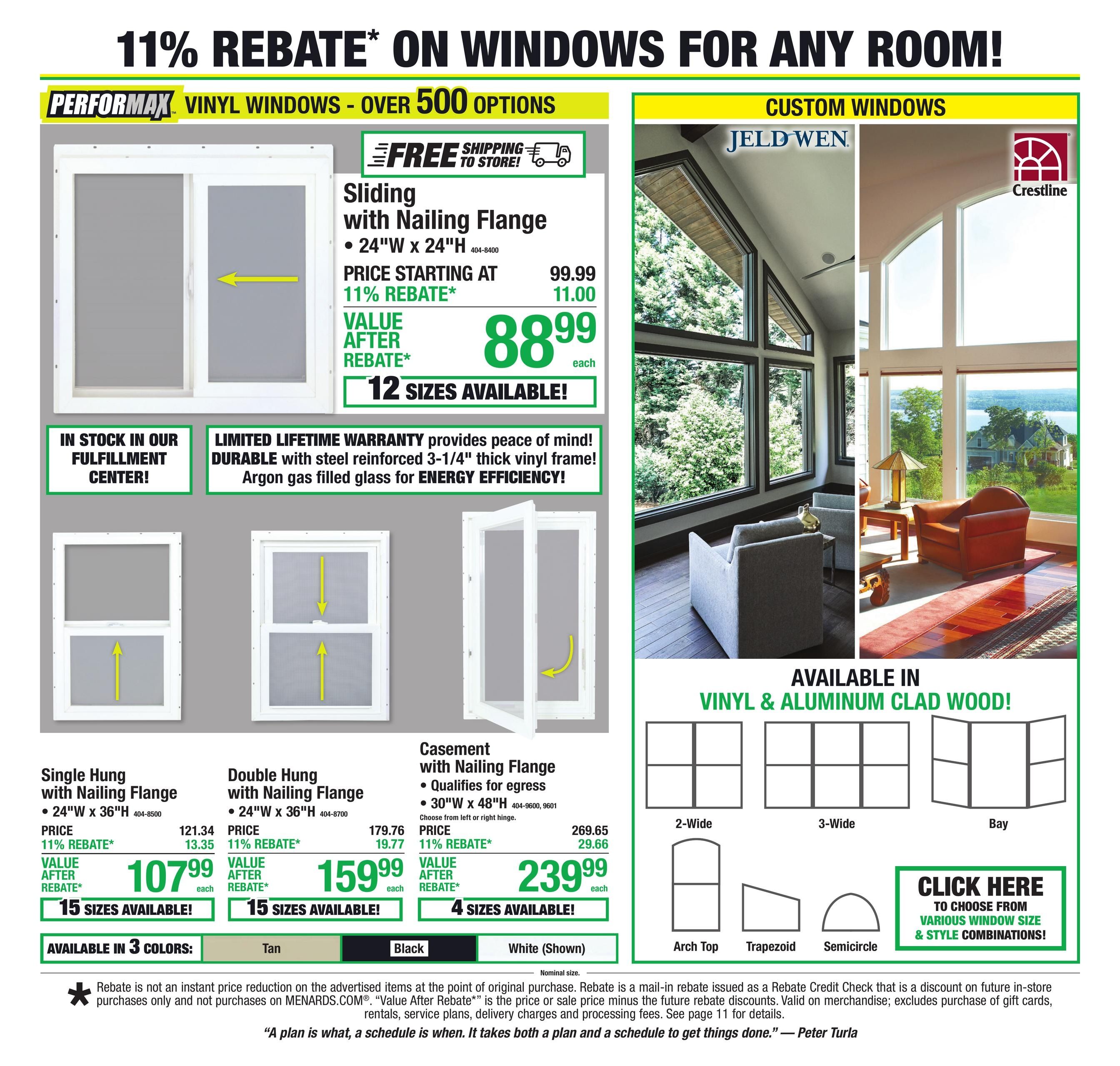 Menards (Buffalo–Upton Area, WY) 11% Rebate Sale Weekly Ad August 19 - 31, 2026