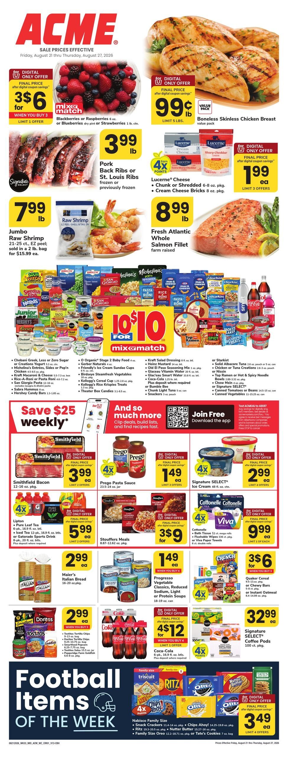 Acme Markets (Stamford–Cos Cob Area, CT) Weekly Ad August 21 - 27, 2026