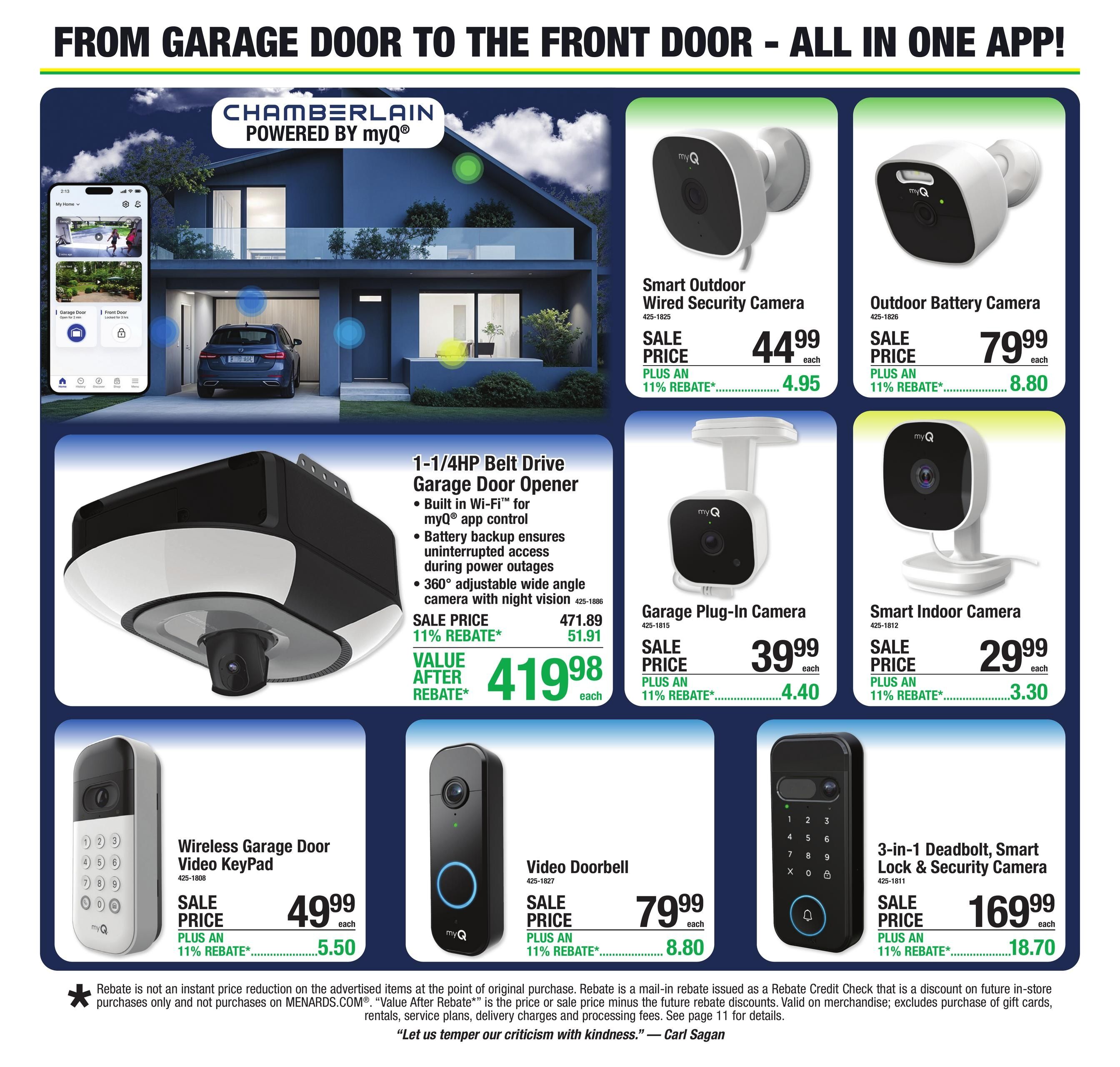 Menards (Mitchell Area, SD) 11% Rebate Sale Weekly Ad August 20 - 31, 2026