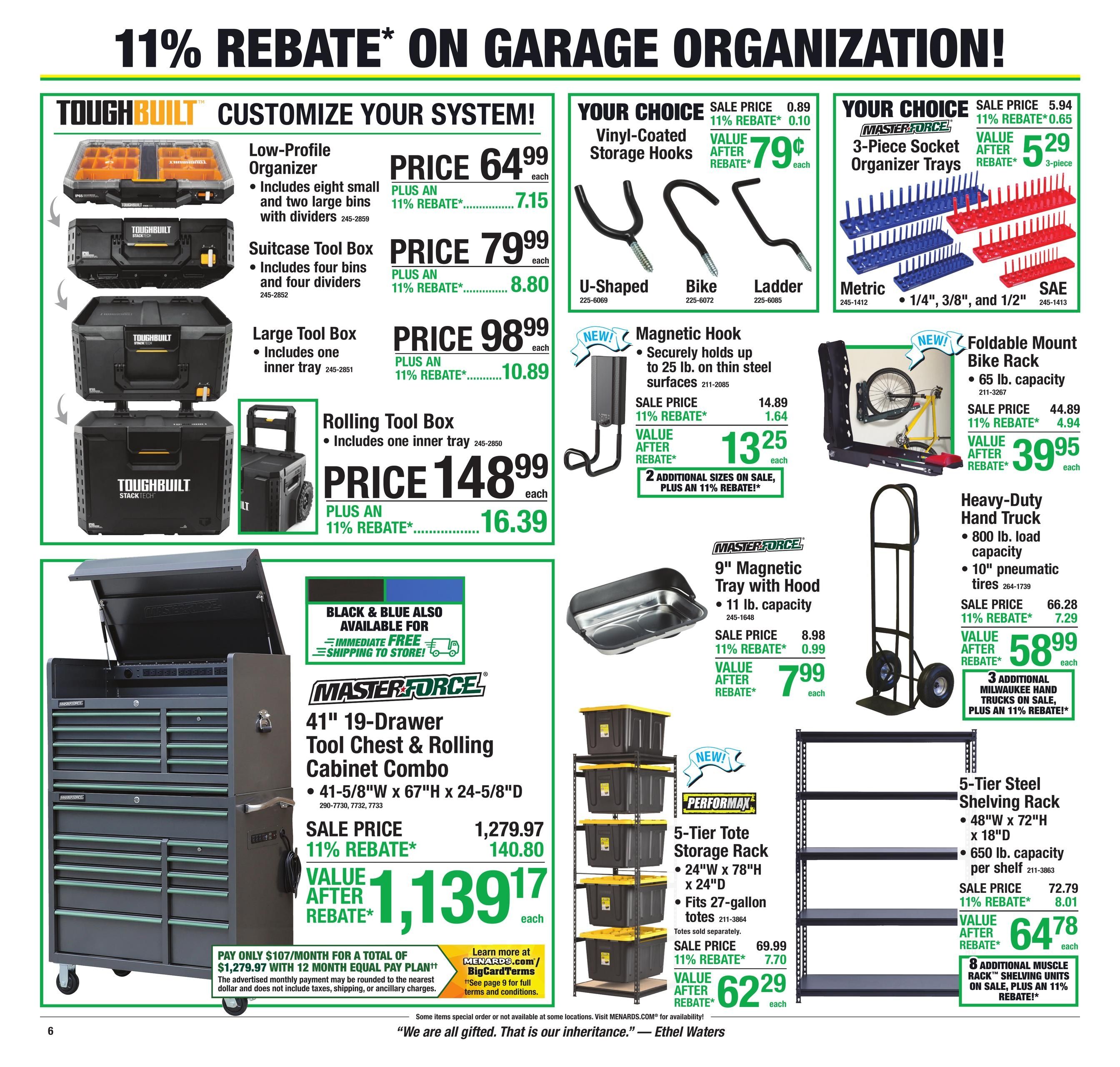 Menards (Mitchell Area, SD) 11% Rebate Sale Weekly Ad August 20 - 31, 2026
