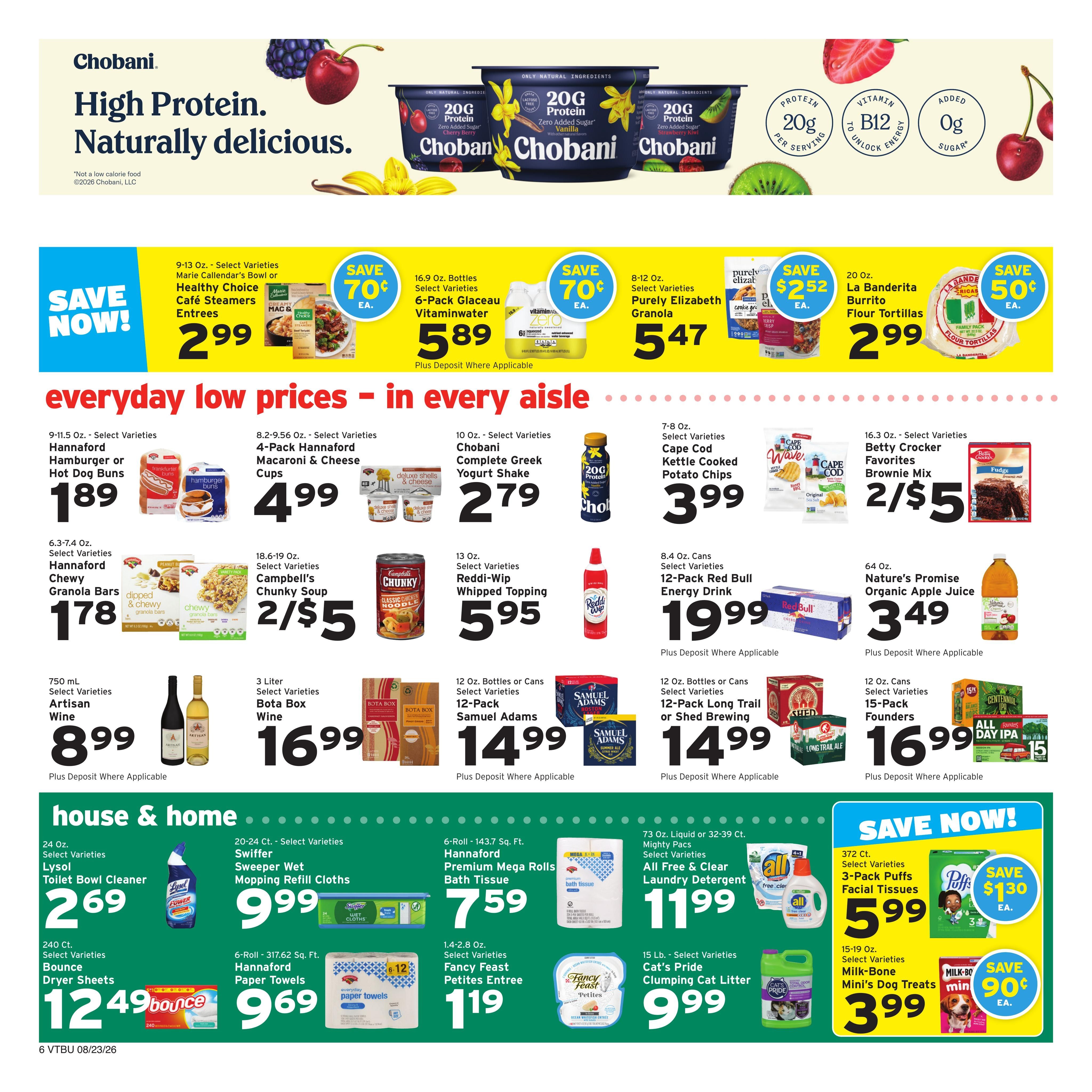 Hannaford (Saint Albans–Montpelier Area, VT) Week 35 Weekly Ad August 23 - 29, 2026