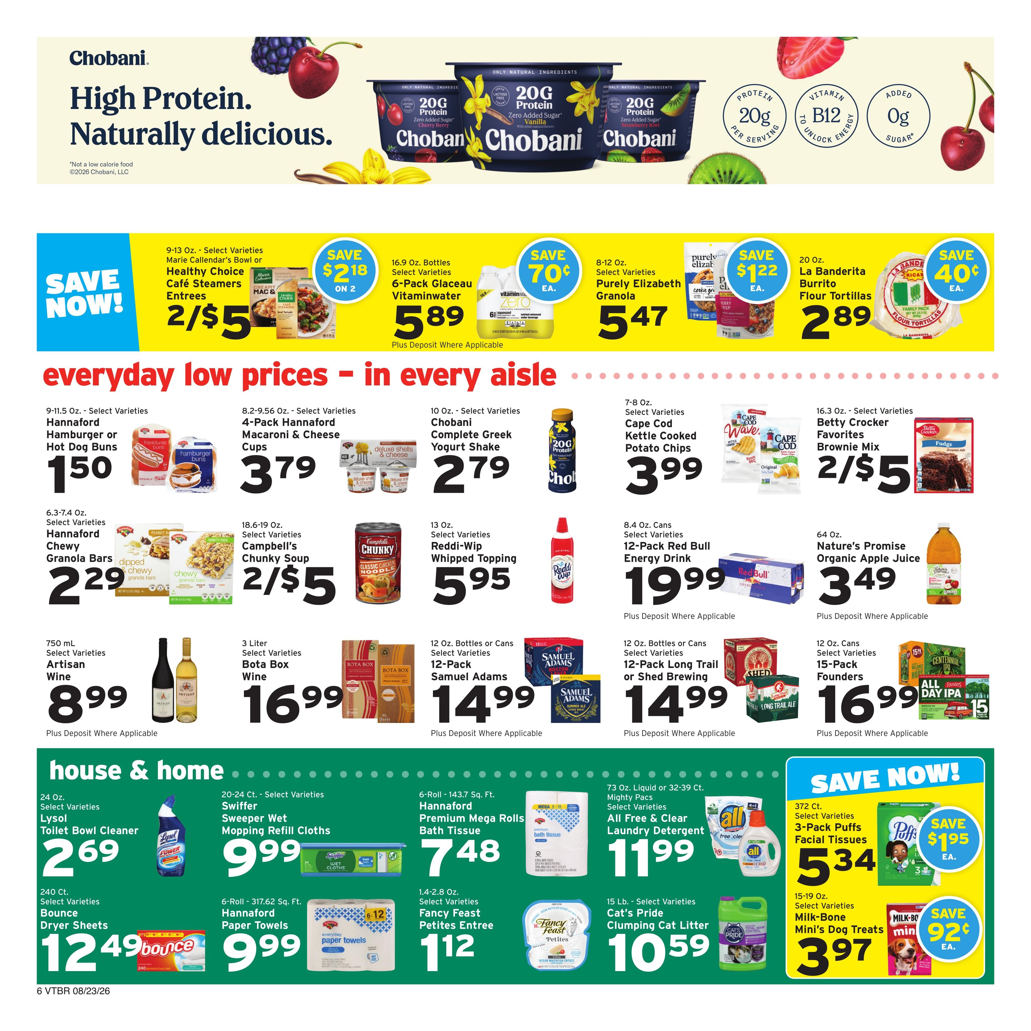 Hannaford (Brattleboro–West Chesterfield Area, NH–VT) Week 35 Weekly Ad August 23 - 29, 2026