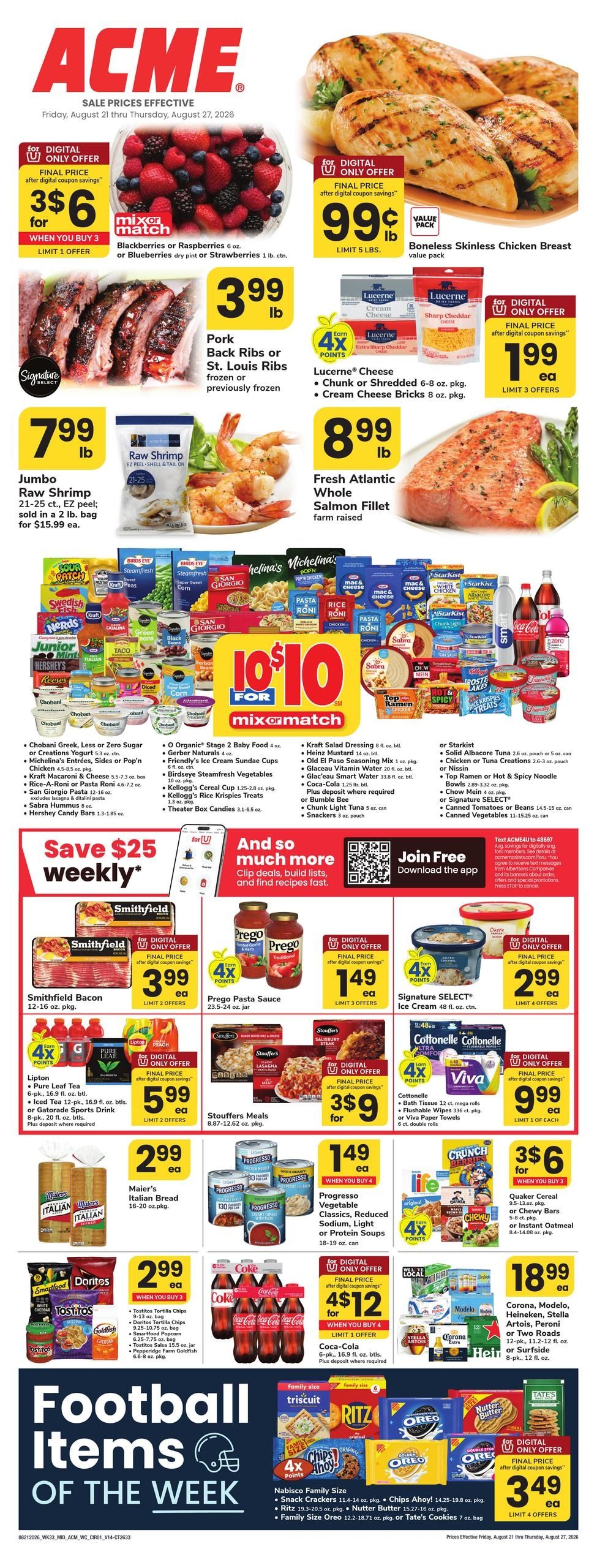 Acme Markets (Bridgeport–Southport Area, CT) Weekly Ad August 21 - 27, 2026