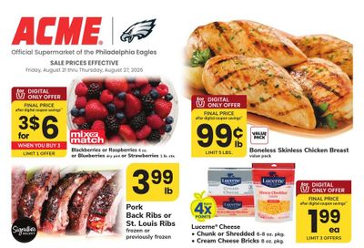 Acme Markets (Dover–Magnolia Area, DE) Weekly Ad August 21 - 27, 2026