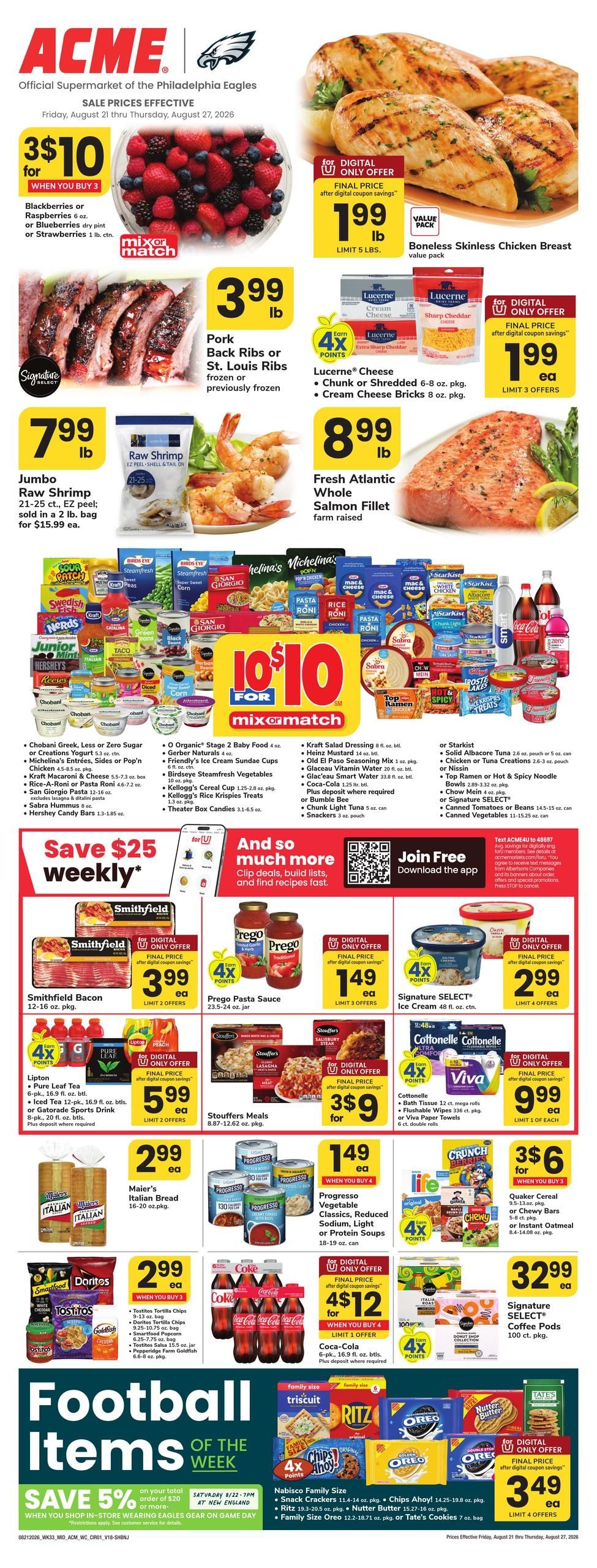 Acme Markets Weekly Ad August 21 - 27, 2026
