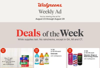 Walgreens (Knoxville Area, TN) Weekly Ad August 23 - 29, 2026