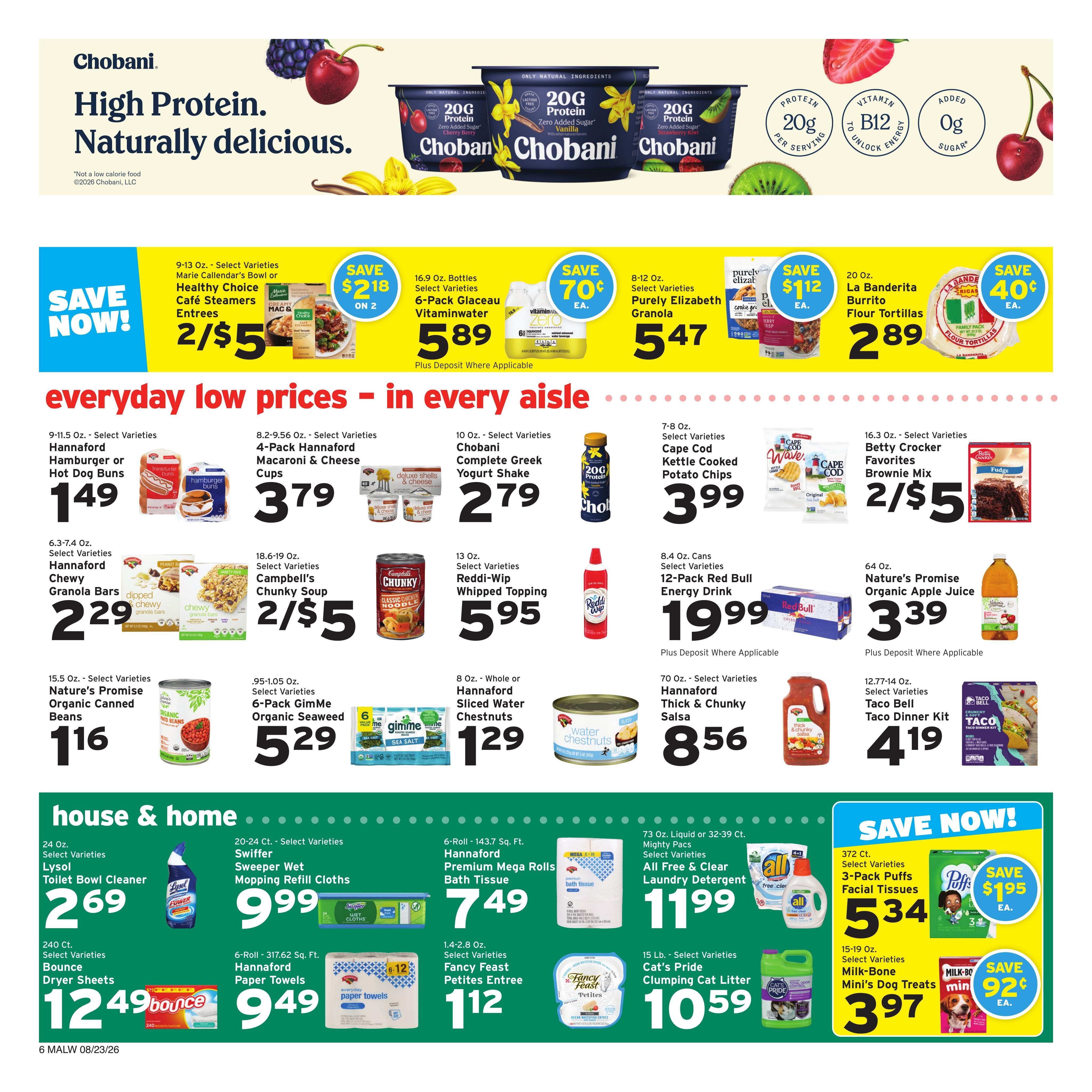 Hannaford (Lowell–Cambridge Area, MA) Week 35 Weekly Ad August 23 - 29, 2026