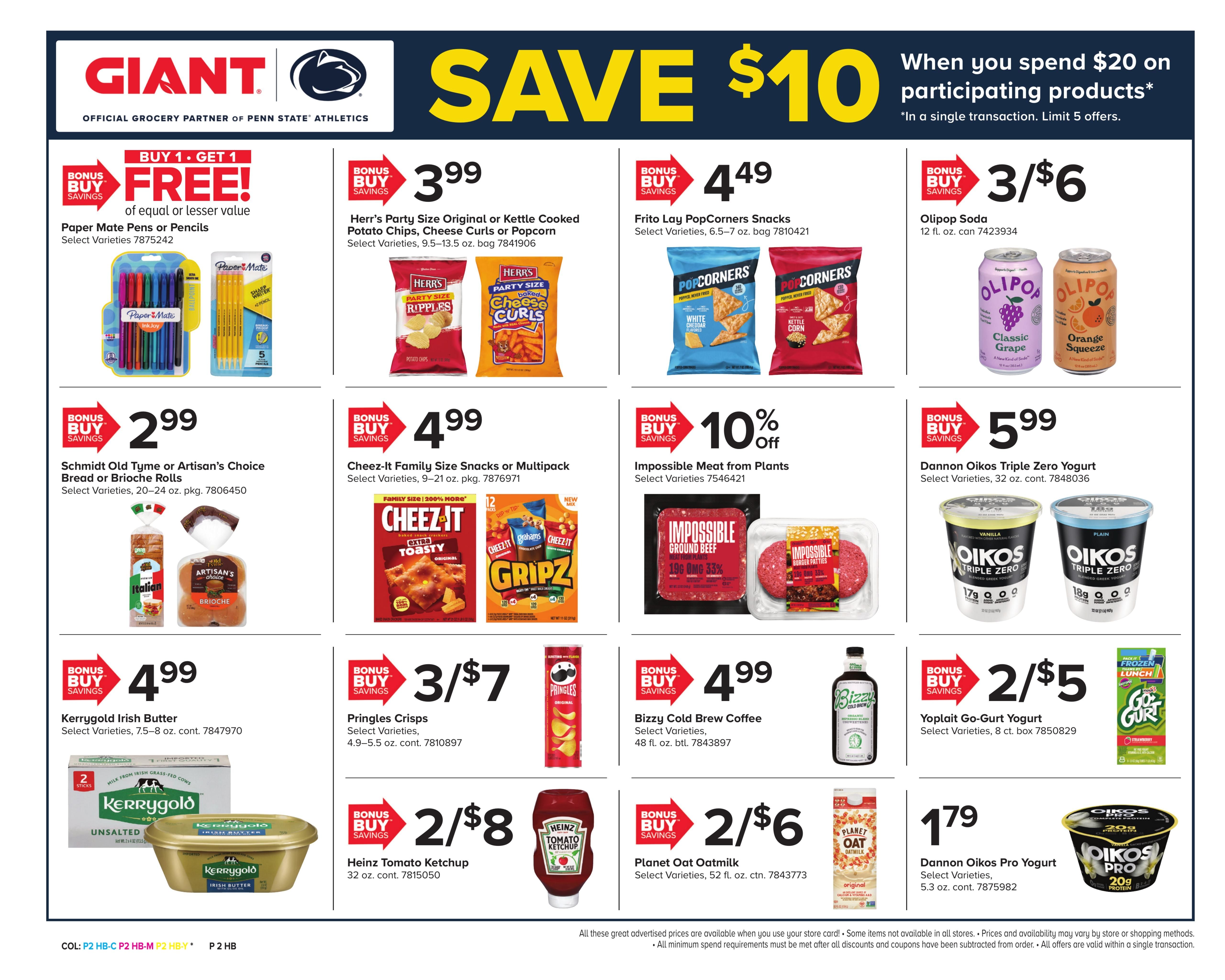 Giant Food Stores (Hagerstown–Scotland Area, MD–PA) Weekly Ad August 21 - 27, 2026