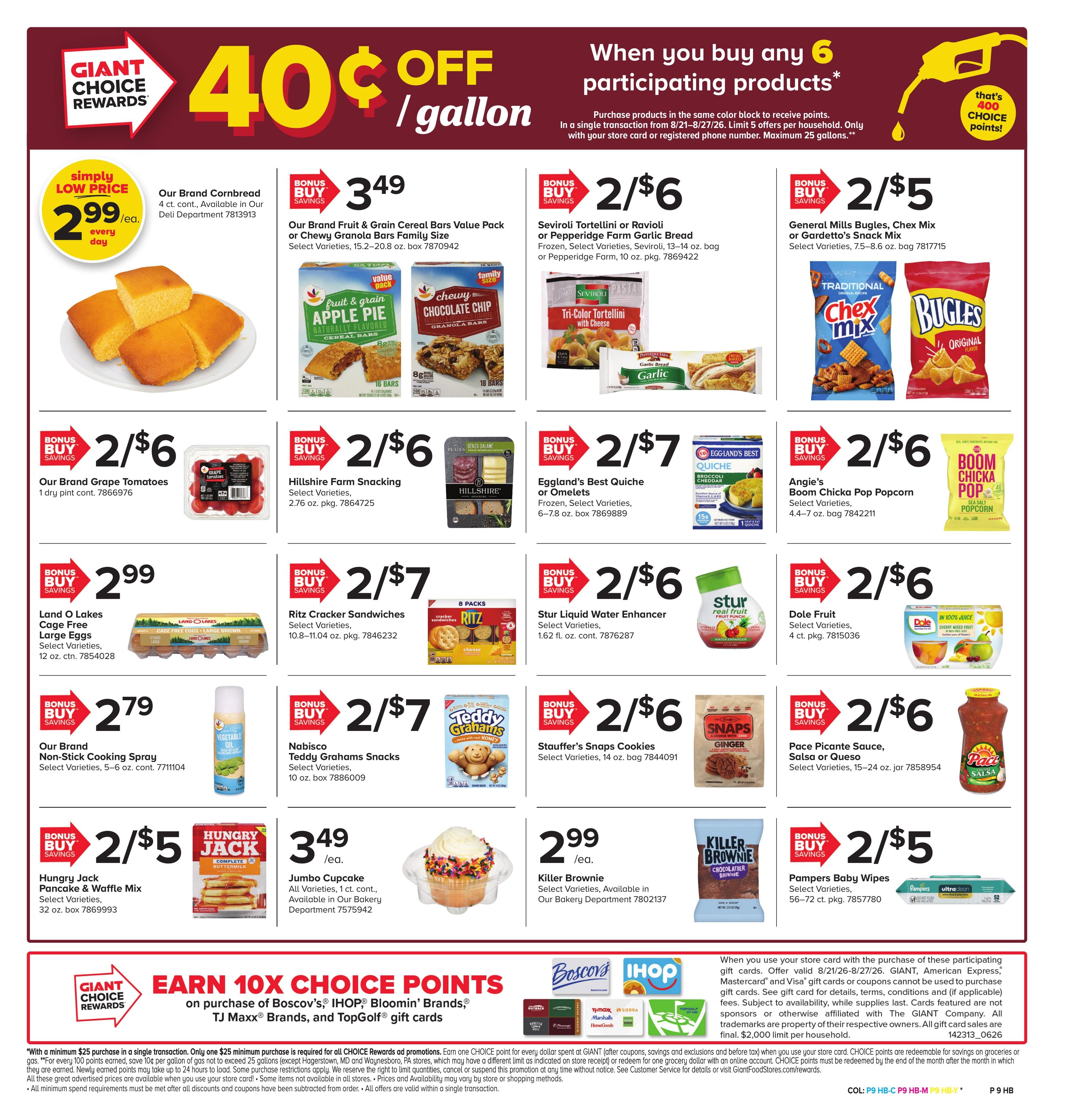 Giant Food Stores (Hagerstown–Scotland Area, MD–PA) Weekly Ad August 21 - 27, 2026