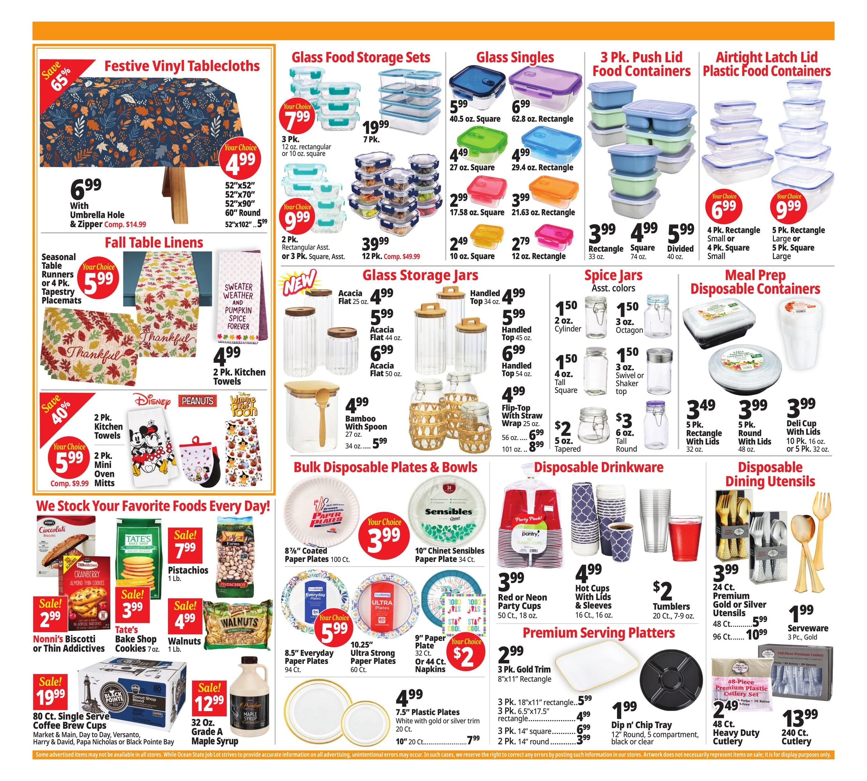 Ocean State Job Lot (Washington Area, DC) Weekly Ad August 20 - 26, 2026