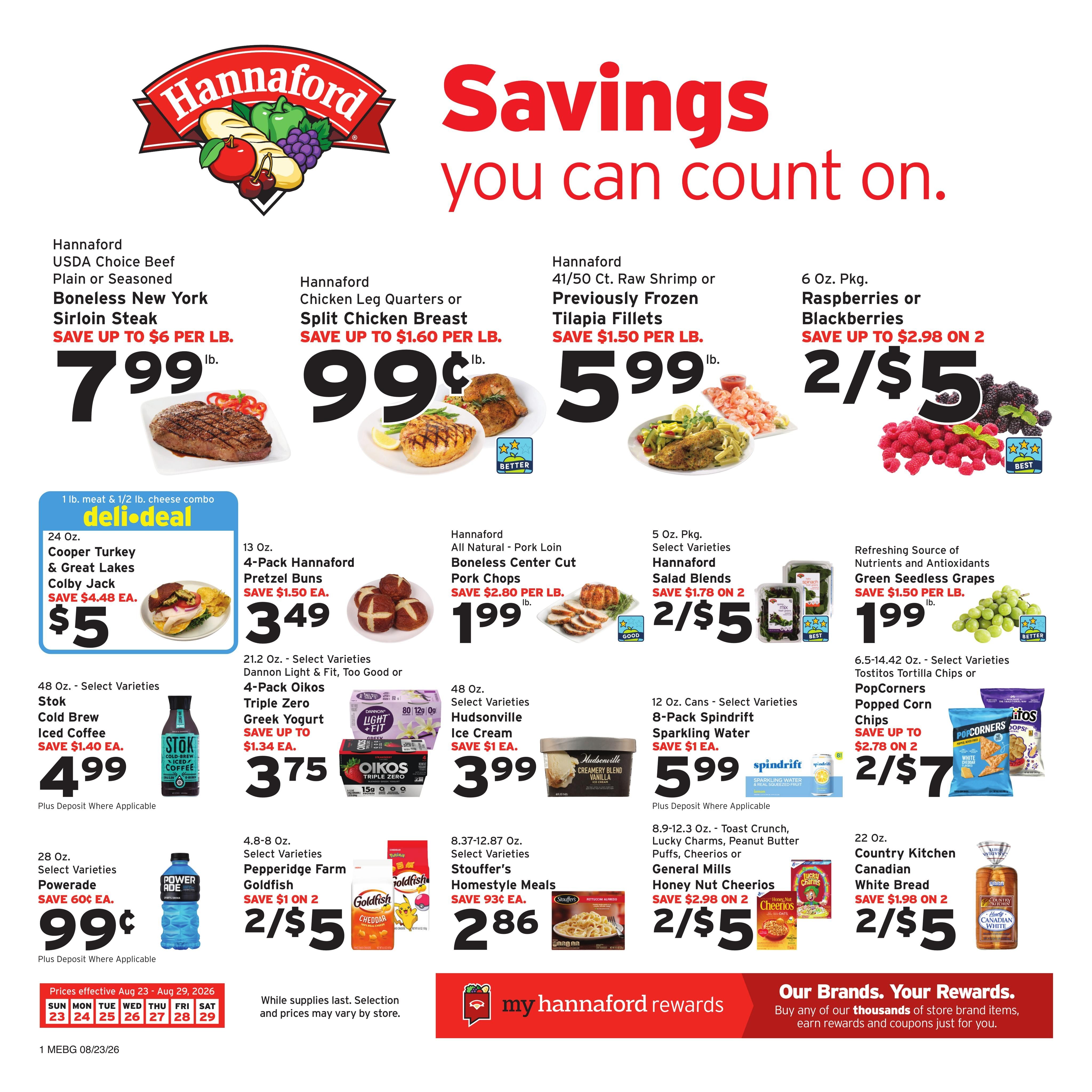 Hannaford (ME) Week 35 Weekly Ad August 23 - 29, 2026