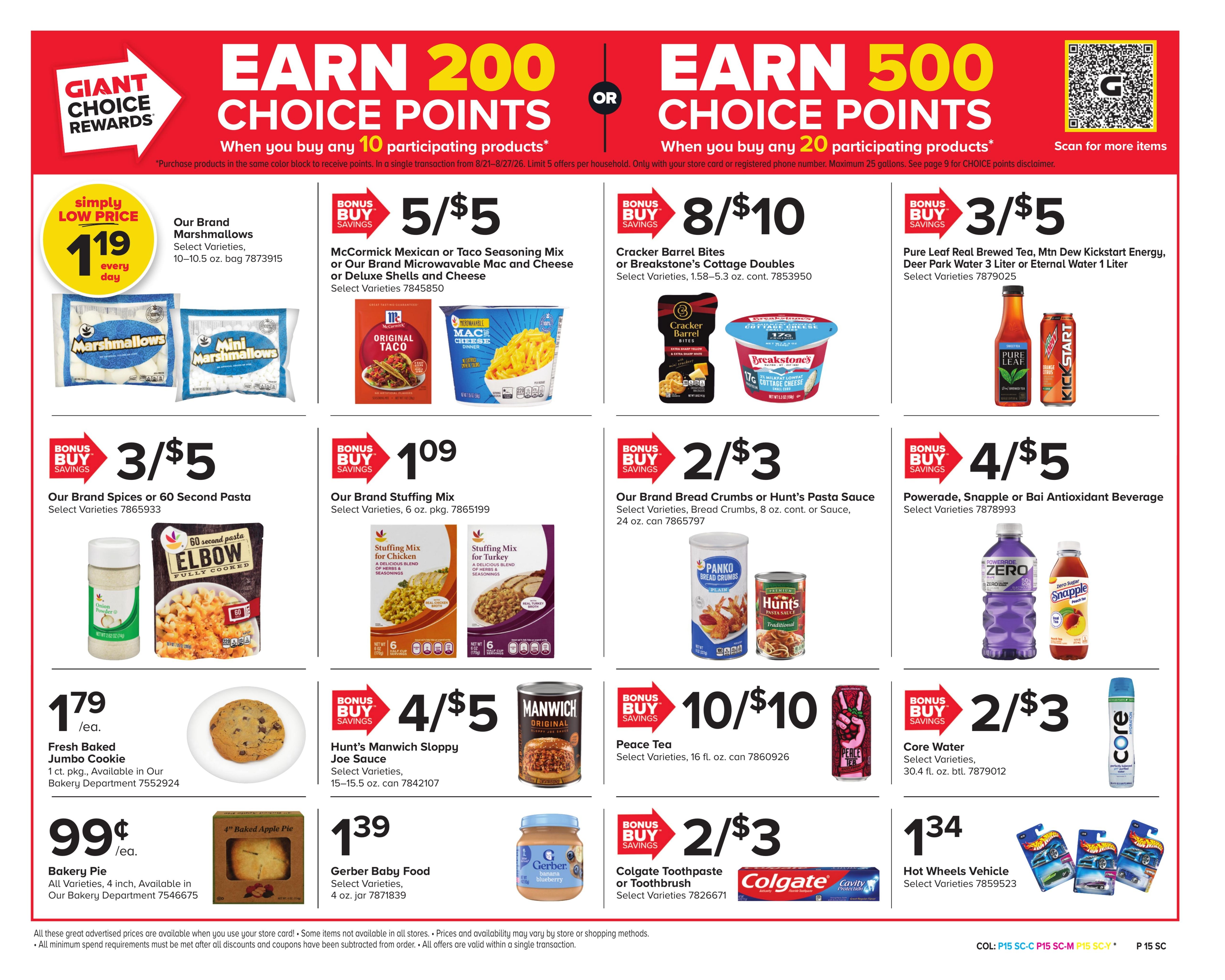 Giant Food Stores (Williamsport–Cogan Station Area, PA) Weekly Ad August 21 - 27, 2026