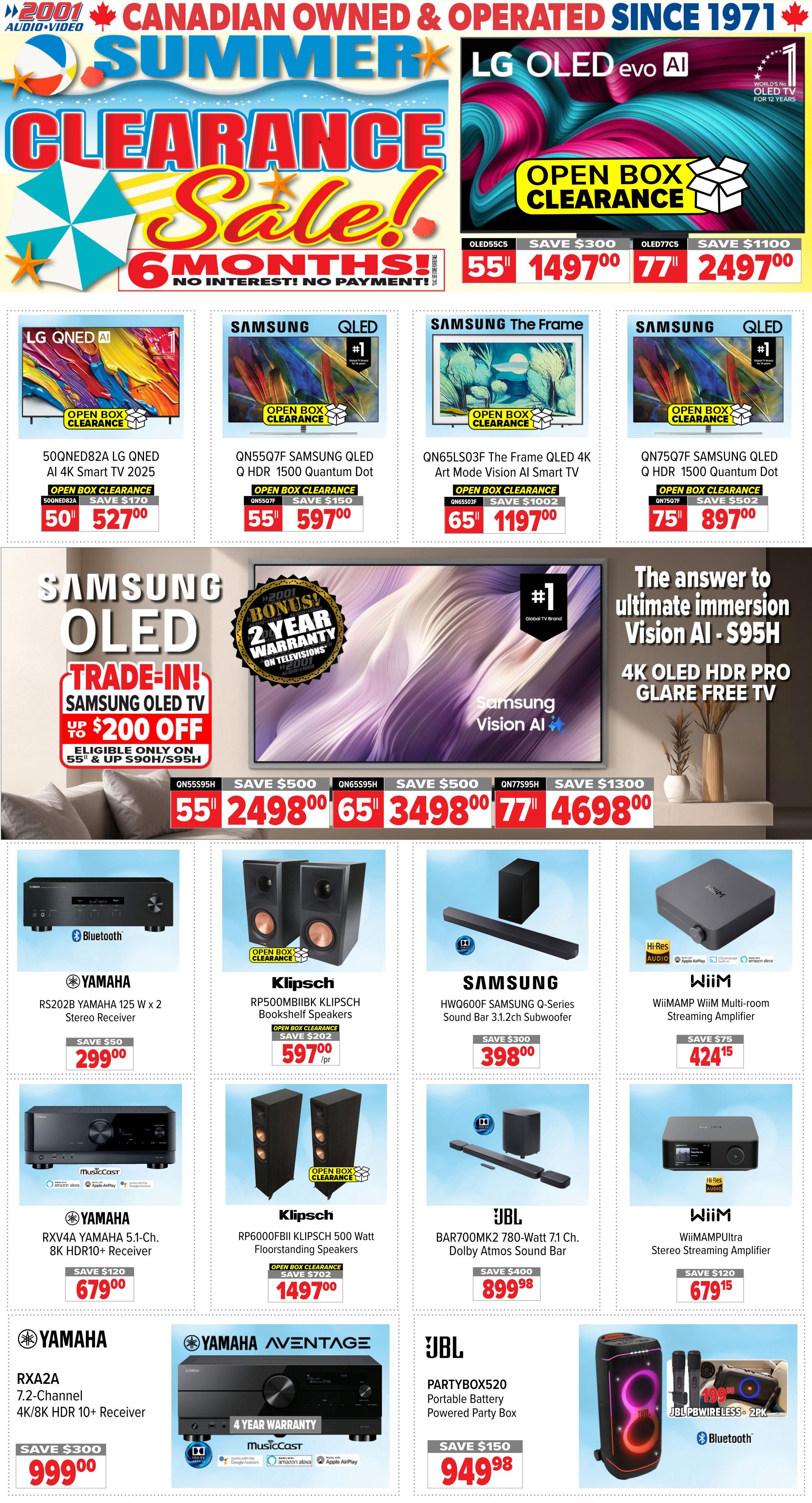 2001 Audio Video Flyer August 21 to 27