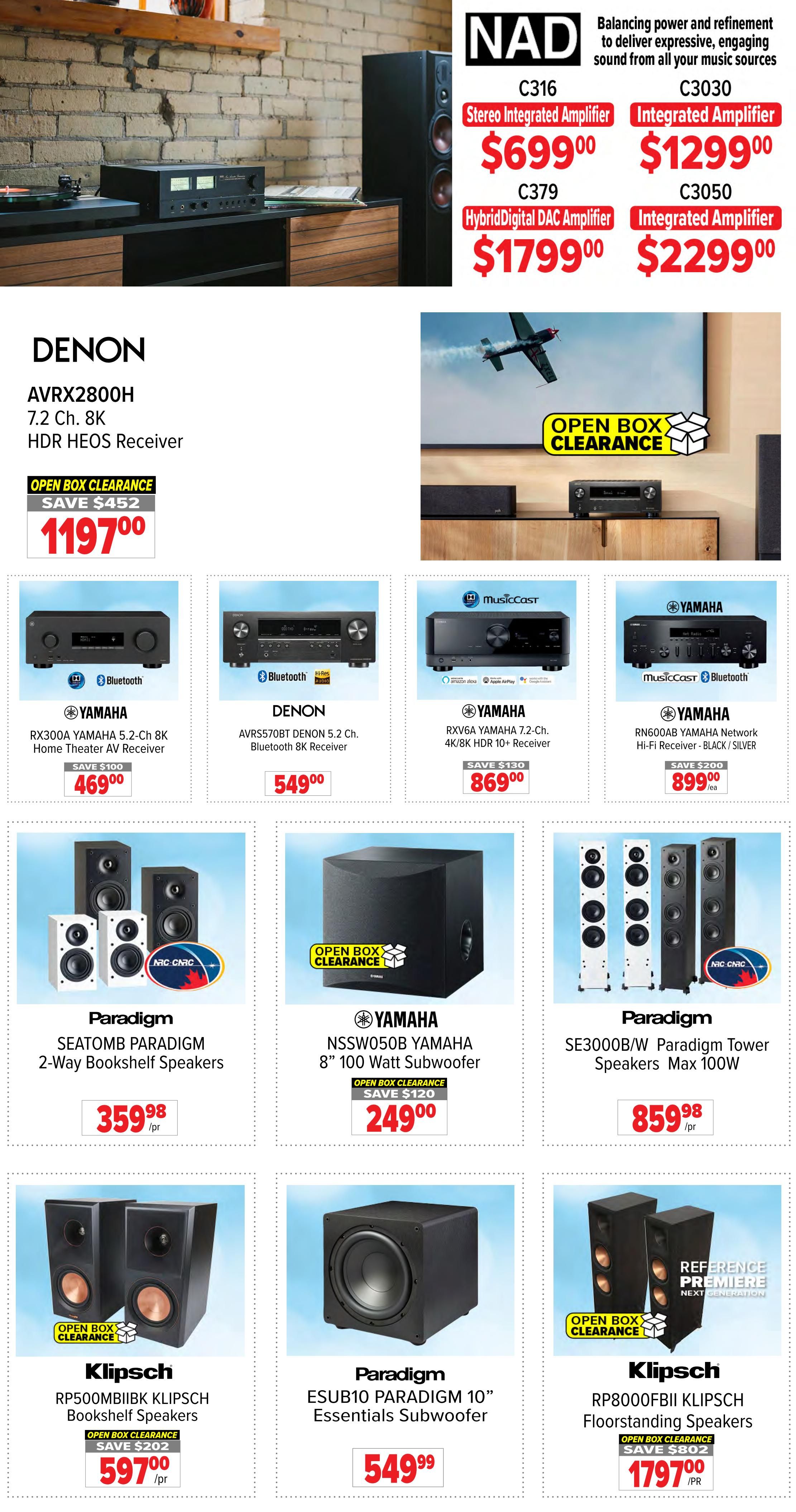 2001 Audio Video Flyer August 21 to 27