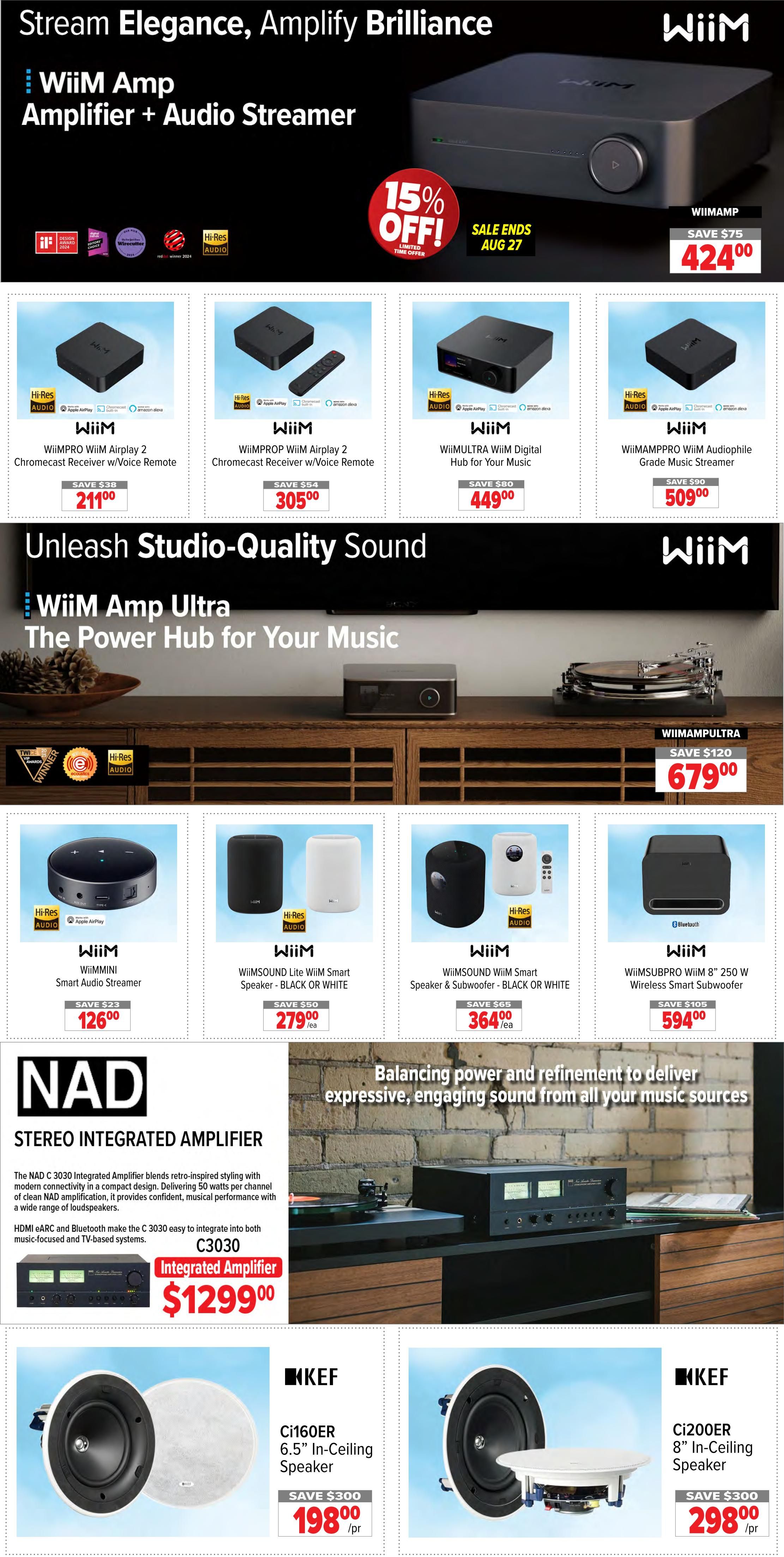 2001 Audio Video Flyer August 21 to 27