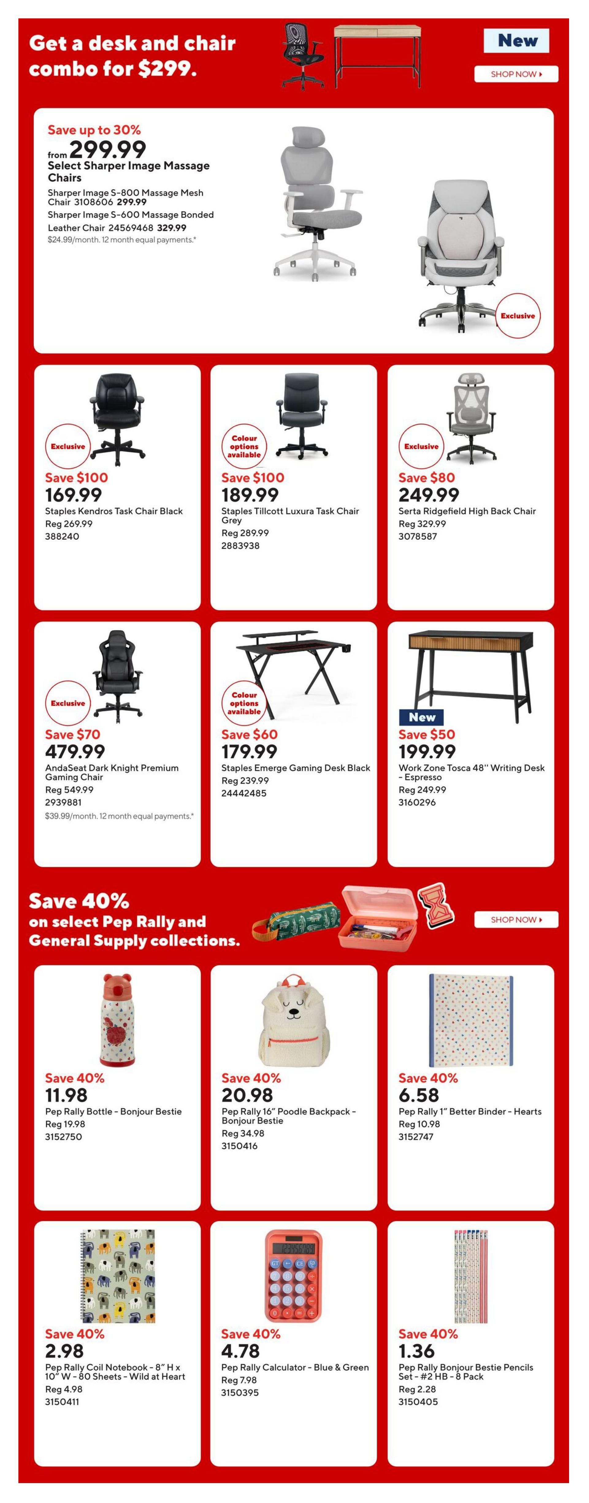 Staples Flyer August 21 to 27