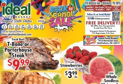 Ideal Food Basket (Bethlehem, PA) Weekly Ad August 21 - 27, 2026