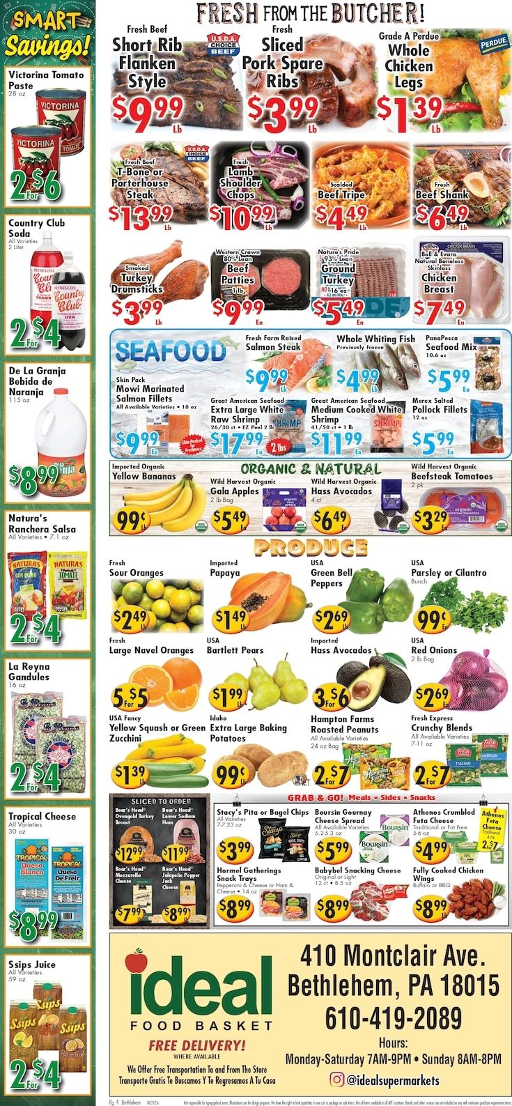 Ideal Food Basket (Bethlehem, PA) Weekly Ad August 21 - 27, 2026
