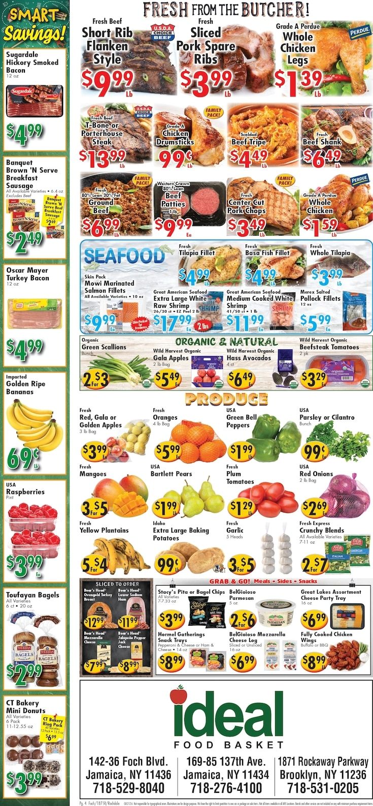 Ideal Food Basket (Brooklyn and Jamaica, NY) Weekly Ad August 21 - 27, 2026