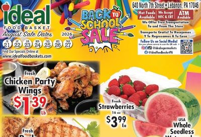 Ideal Food Basket (Lebanon, PA) Weekly Ad August 21 - 27, 2026
