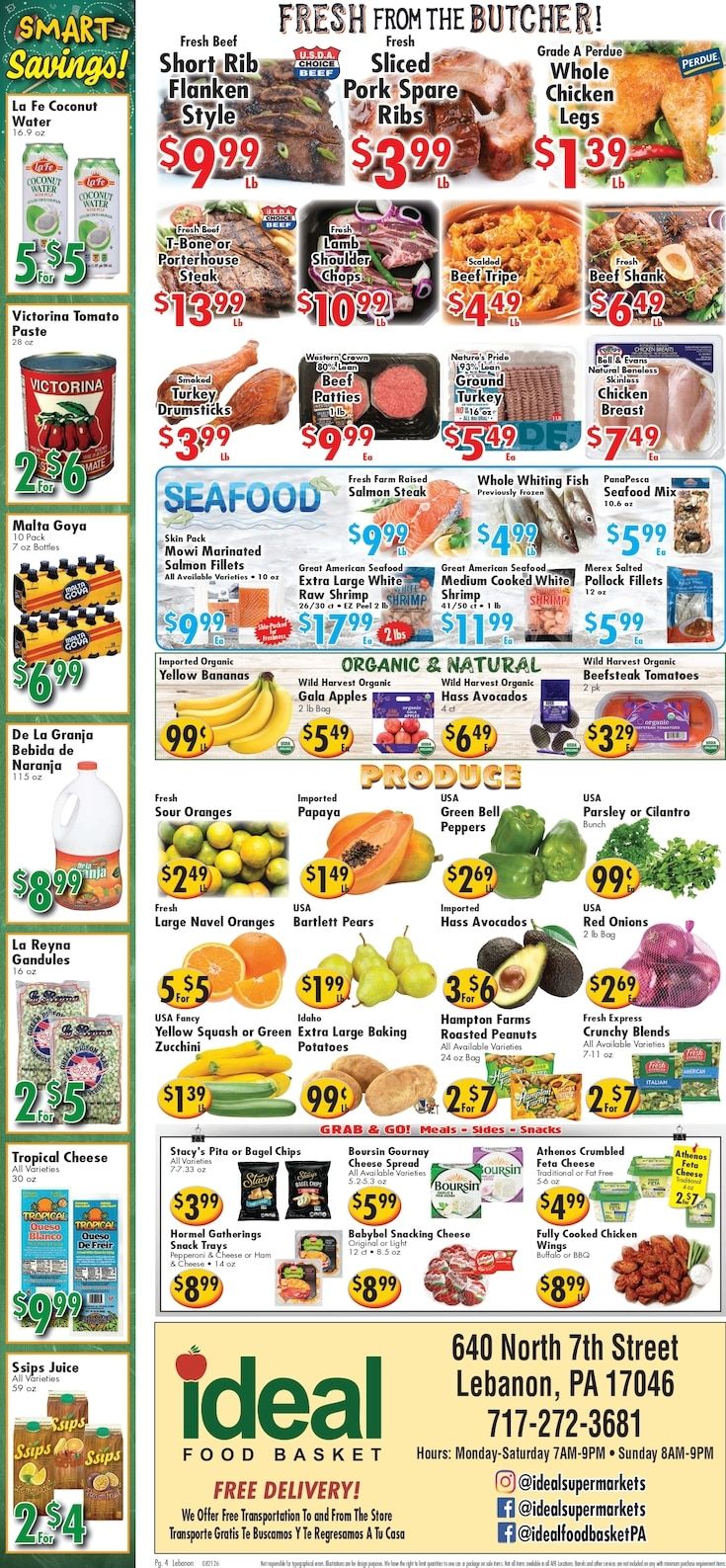 Ideal Food Basket (Lebanon, PA) Weekly Ad August 21 - 27, 2026