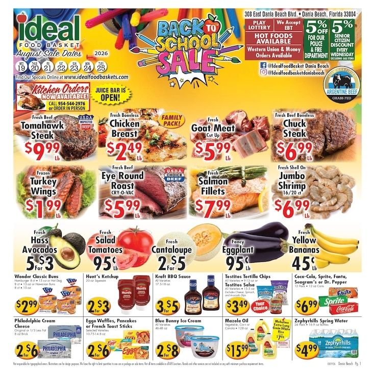 Ideal Food Basket (Dania Beach, FL) Weekly Ad August 19 - 25, 2026