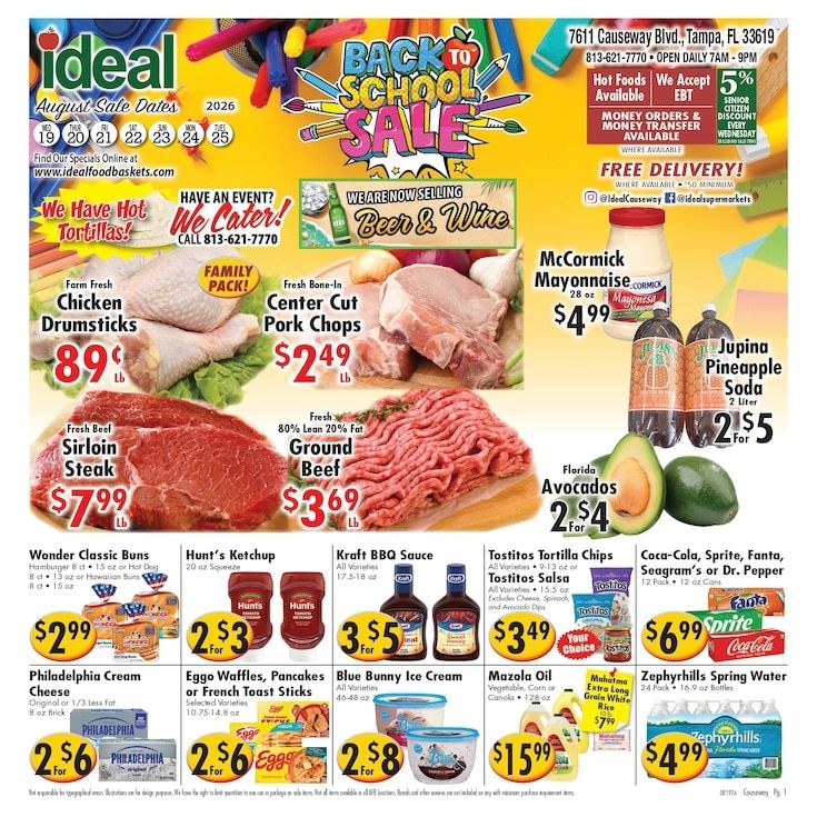 Ideal Food Basket (Tampa, FL) Weekly Ad August 19 - 25, 2026