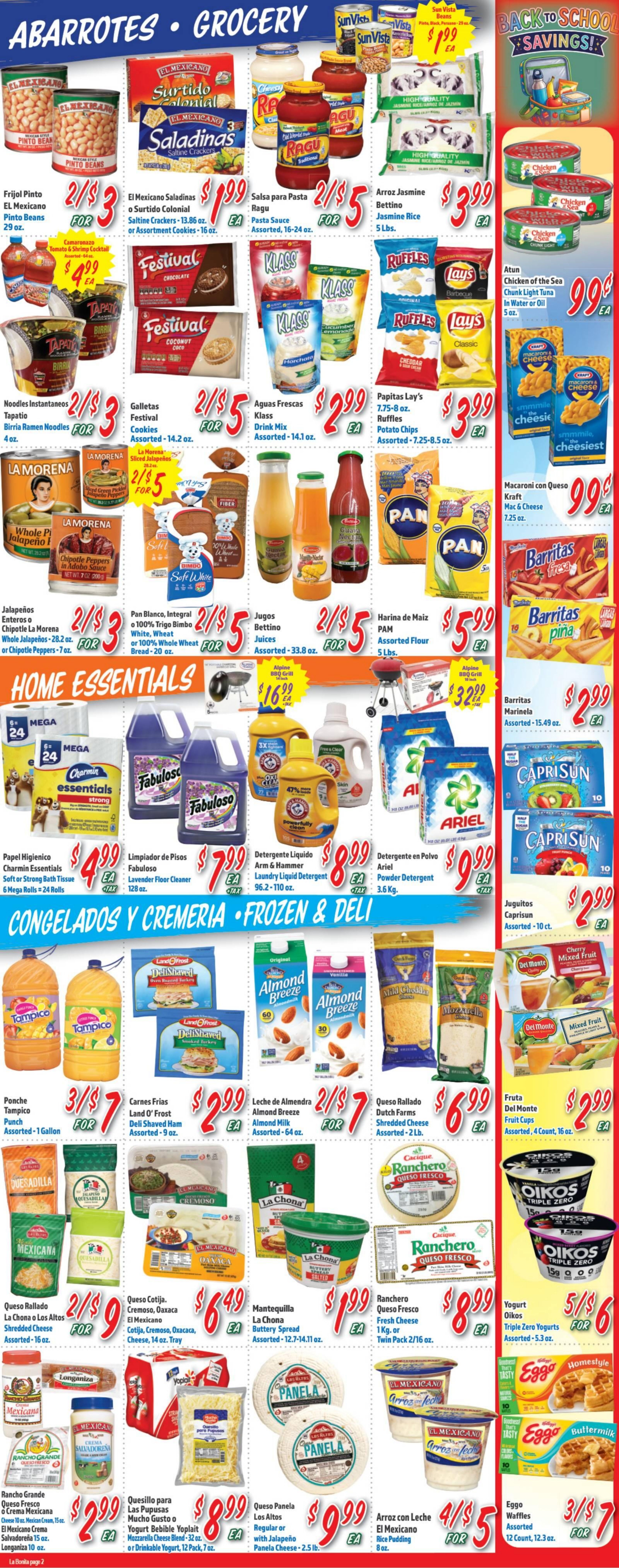 La Bonita Supermarkets Weekly Ad August 19 - 25, 2026