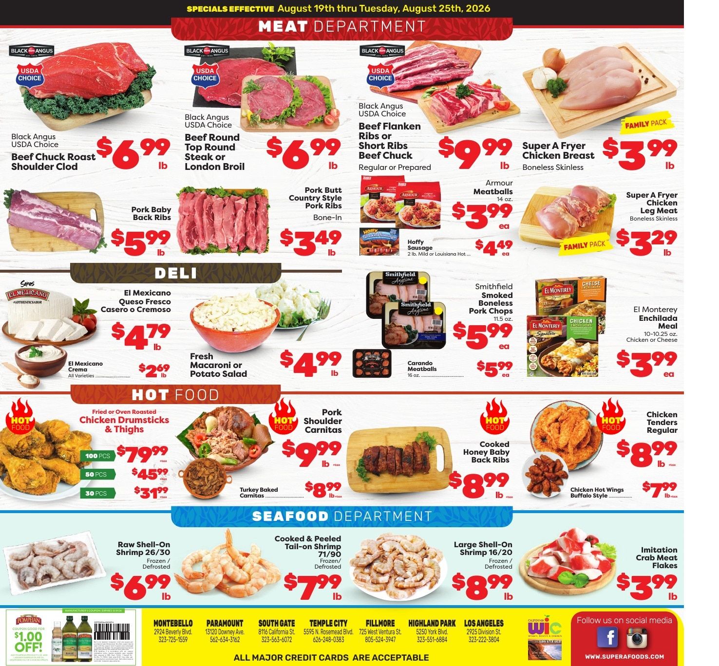 Super A Foods Weekly Ad August 19 - 25, 2026