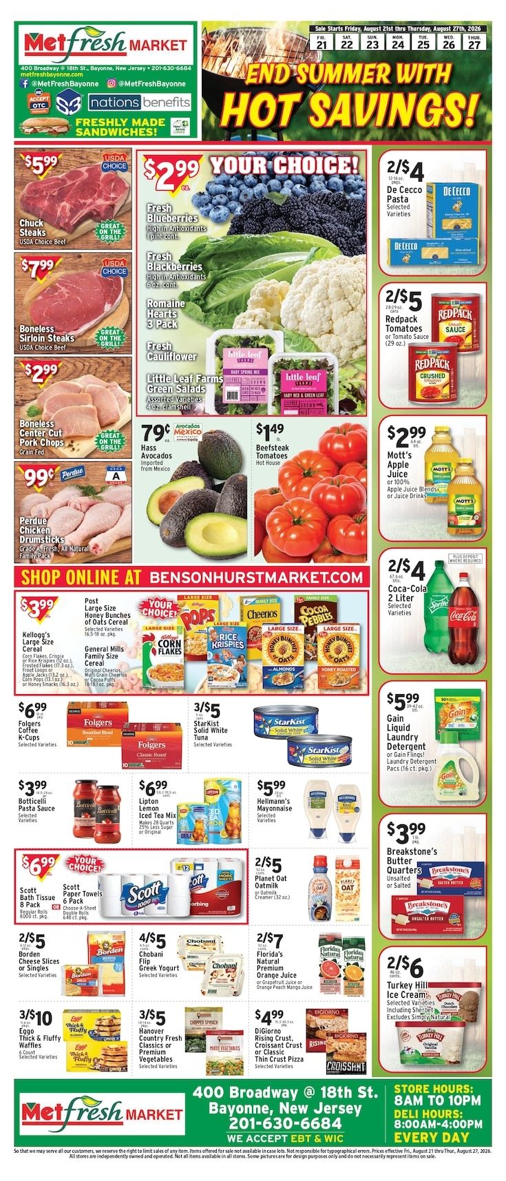 Met Foodmarkets (Bayonne, NJ) Weekly Ad August 21 - 27, 2026