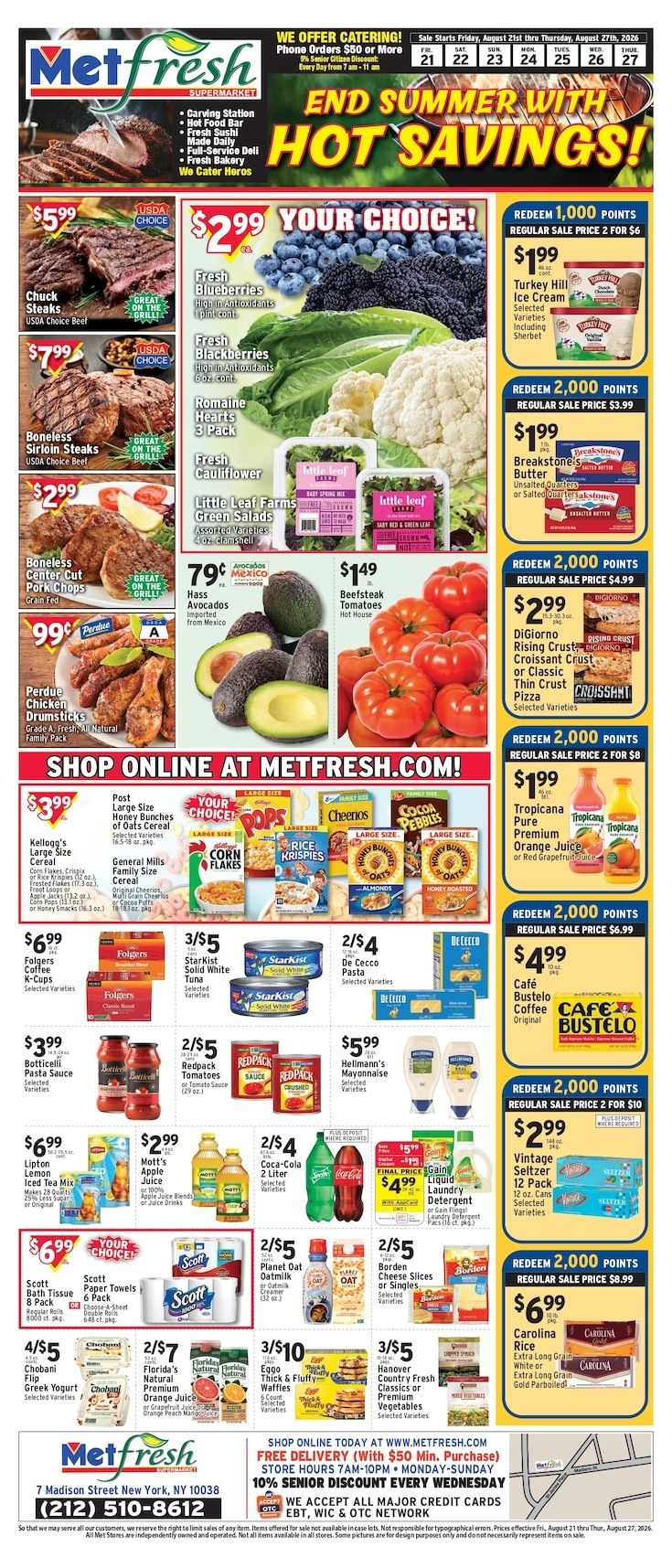 Met Foodmarkets (New York, NY) Weekly Ad August 21 - 27, 2026