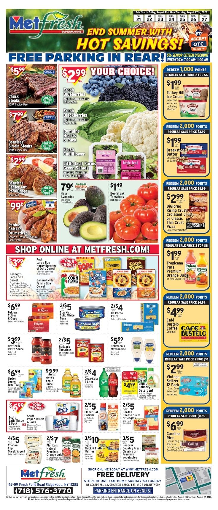 Met Foodmarkets (Ridgewood, NY) Weekly Ad August 21 - 27, 2026
