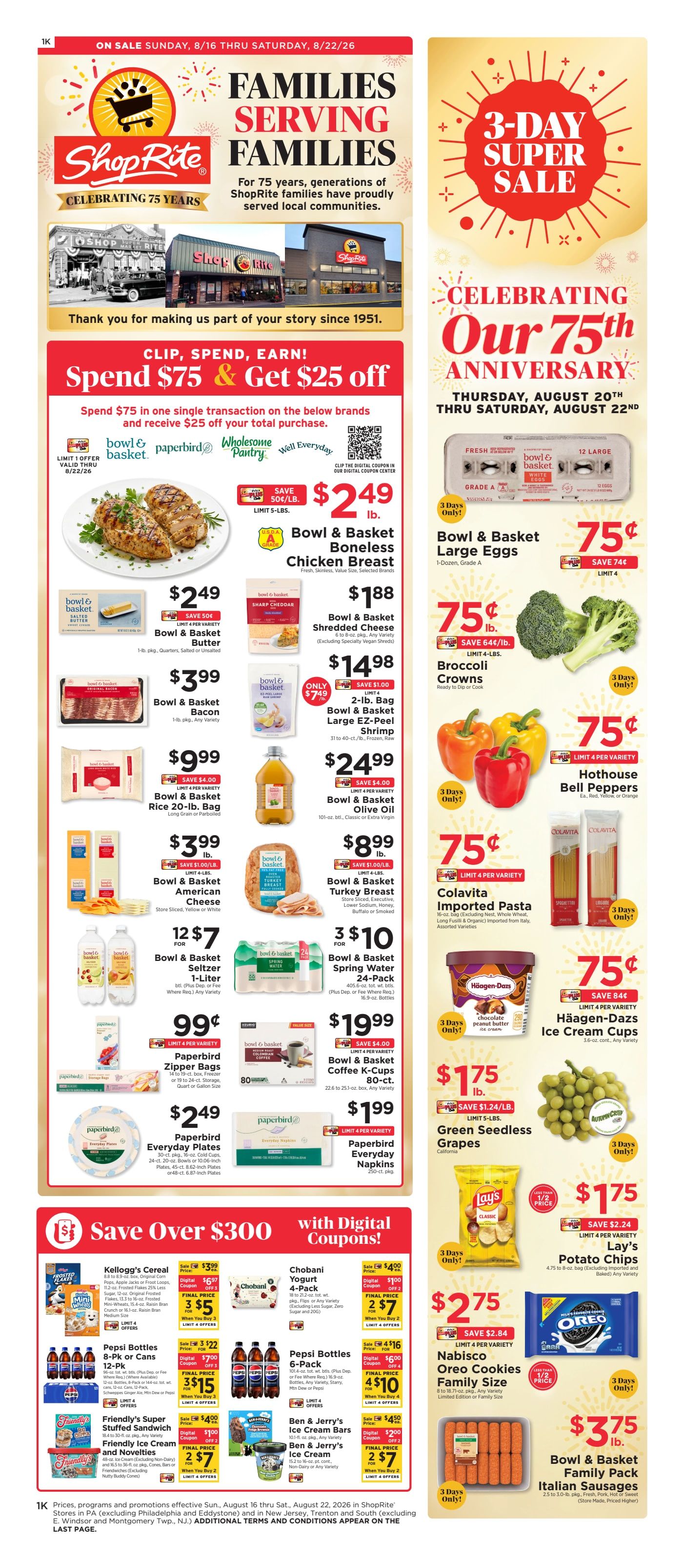 ShopRite (949 Beards Hill Rd, Aberdeen, MD) Weekly Ad August 21 - 27, 2026