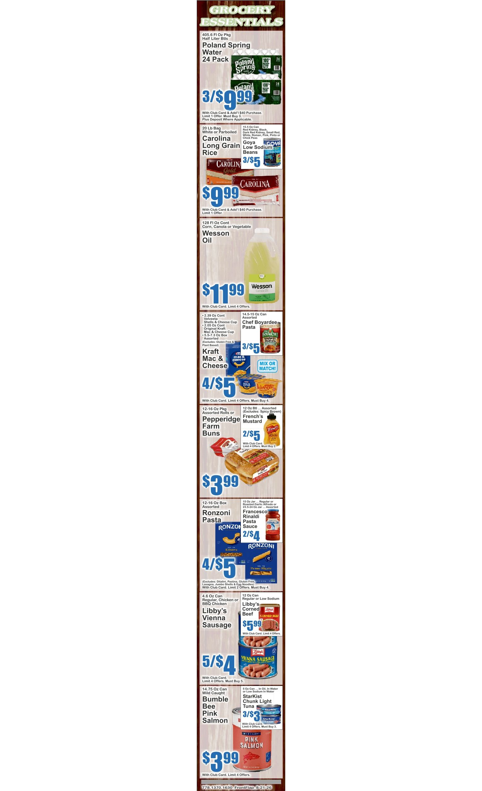 Food Universe (1720 Atlantic Ave., Brooklyn, NY) Weekly Ad August 21 - 27, 2026