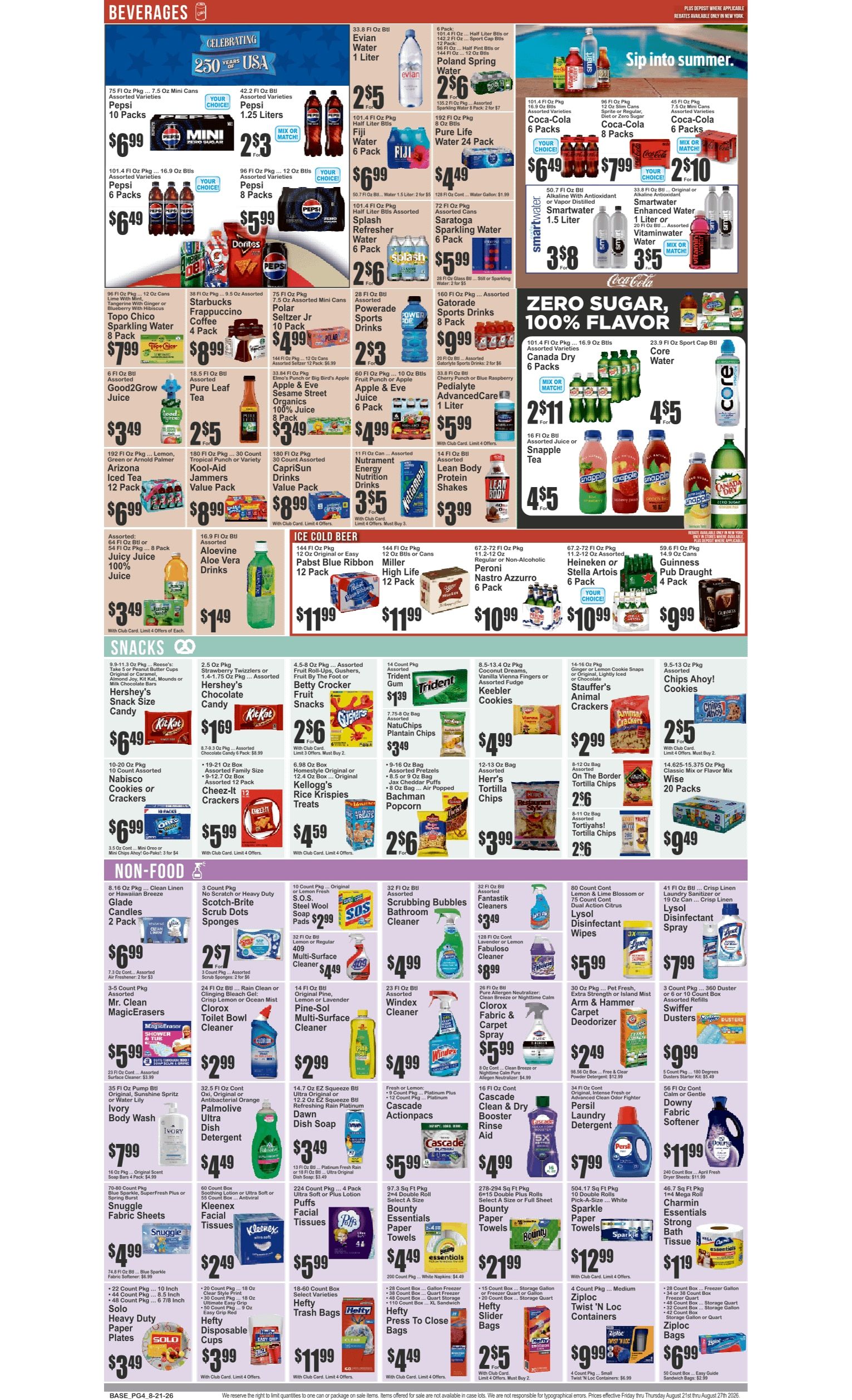 Food Universe (538 W. 138th St., New York, NY) Weekly Ad August 21 - 27, 2026