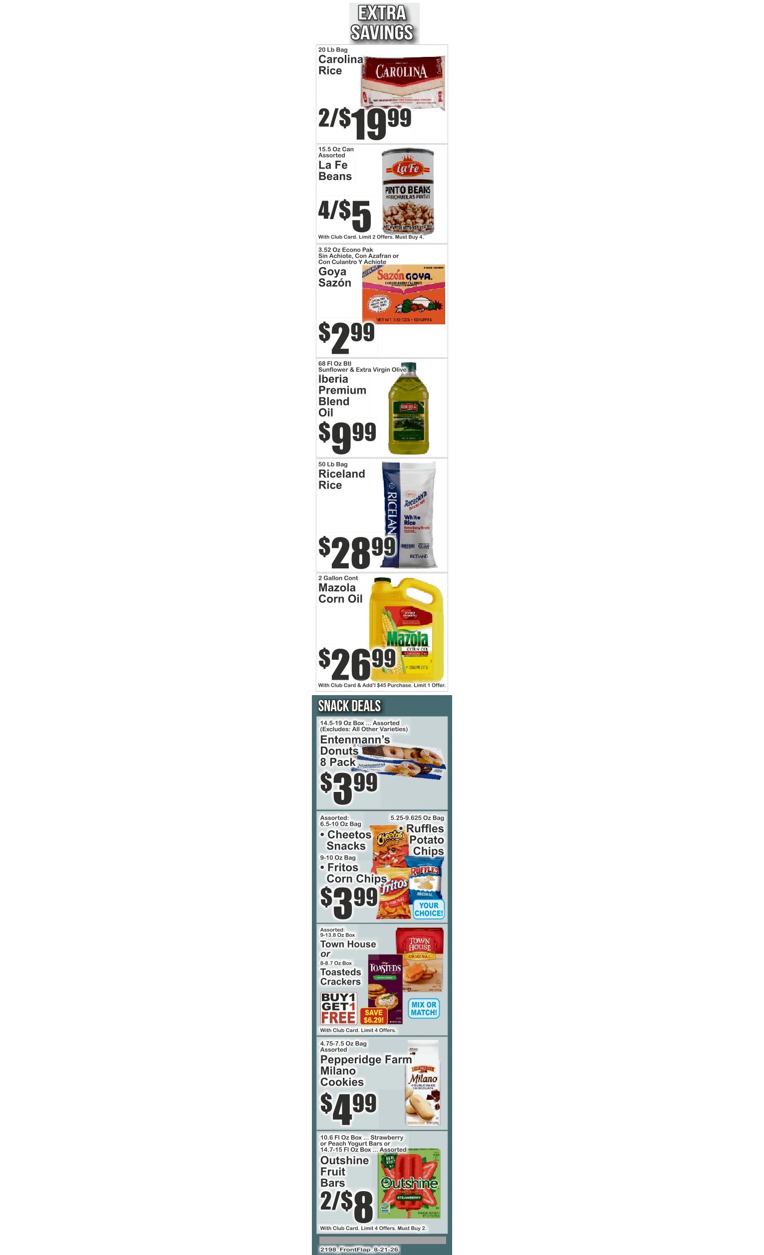 Food Universe (760 Melrose Ave., Bronx, NY) Weekly Ad August 21 - 27, 2026