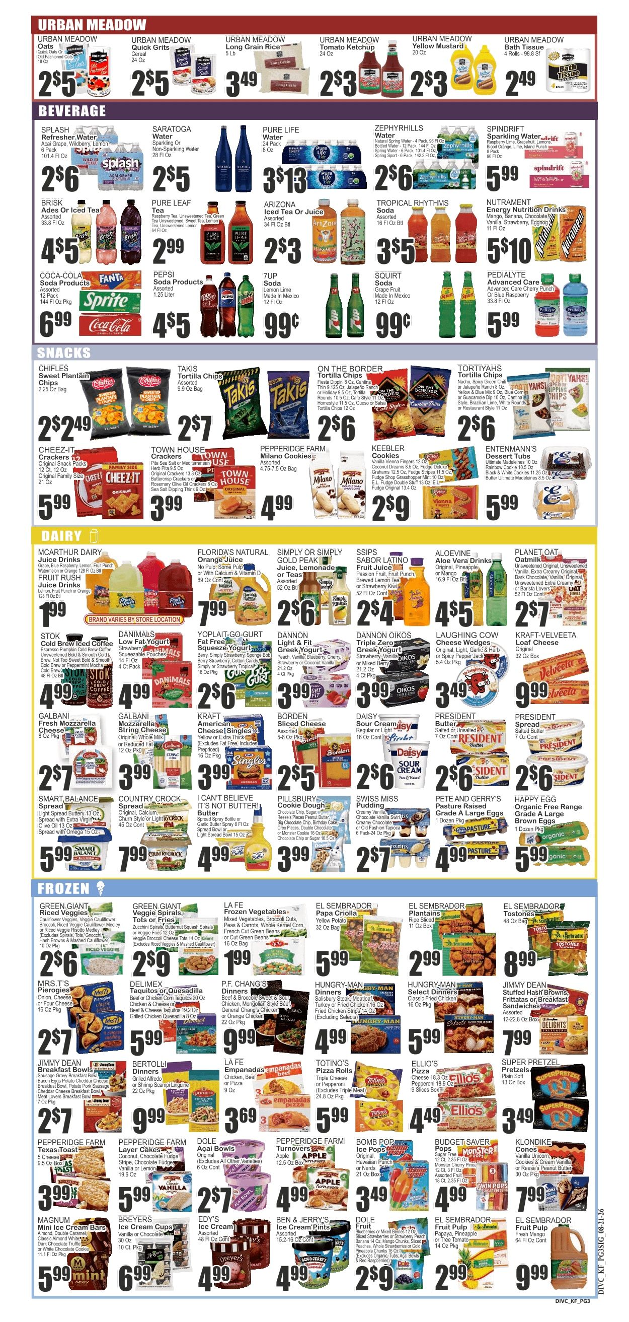 Food Universe (Lakeland, FL) Weekly Ad August 21 - 27, 2026