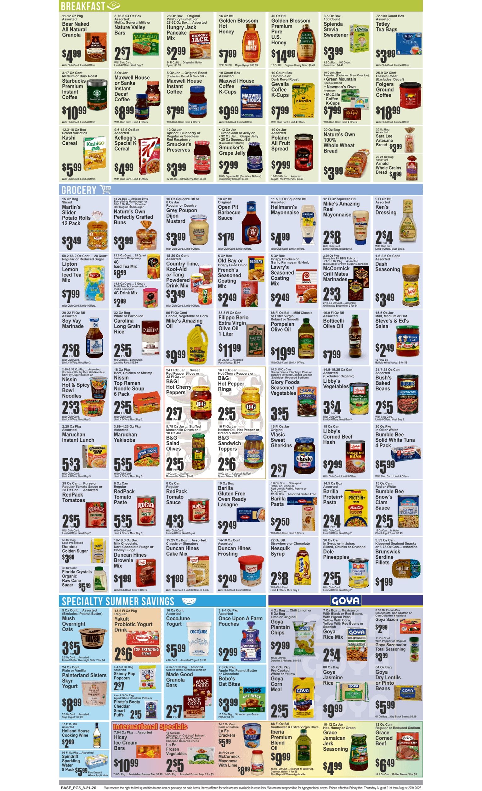 Food Universe (Queens Village, NY) Weekly Ad August 21 - 27, 2026
