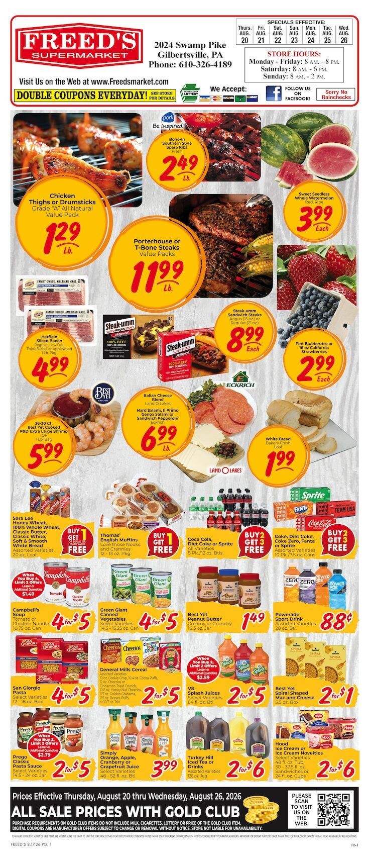 Freed's Market Weekly Ad August 20 - 26, 2026