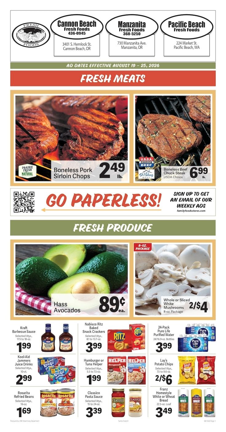 Fresh Foods Marketplace Weekly Ad August 19 - 25, 2026