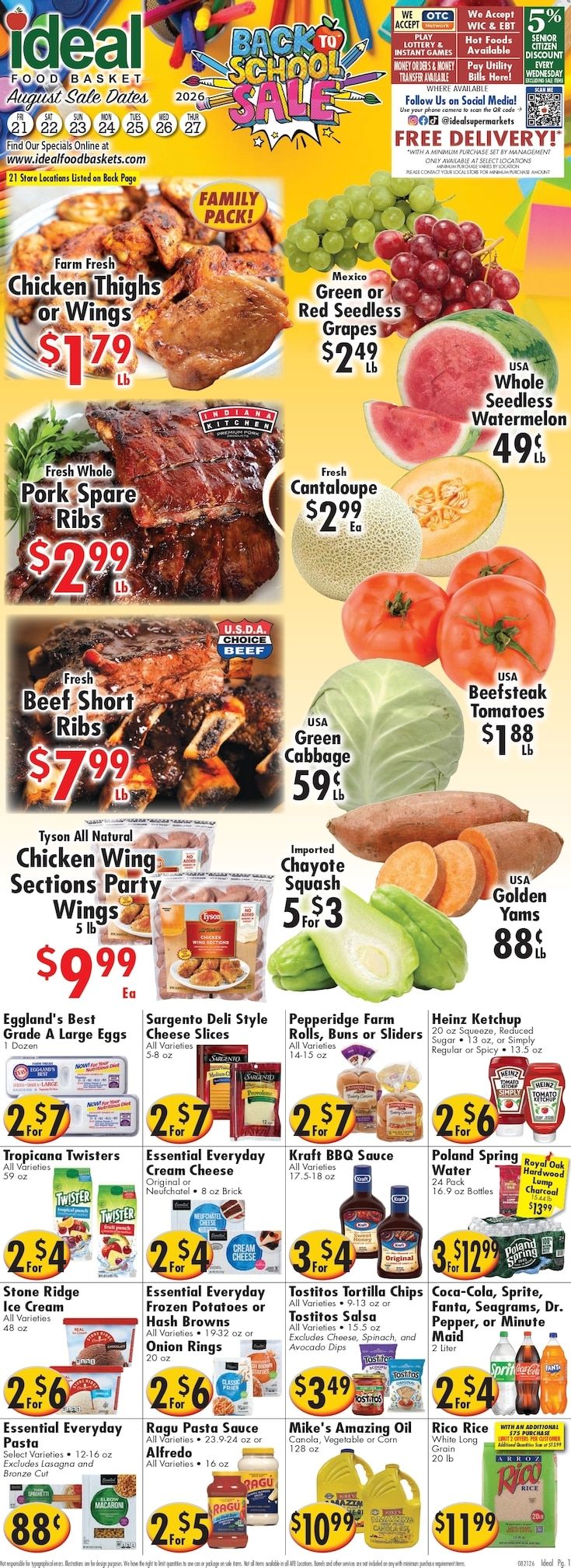 America's Food Basket (Connecticut, Rhode Island) Weekly Ad August 21 - 27, 2026