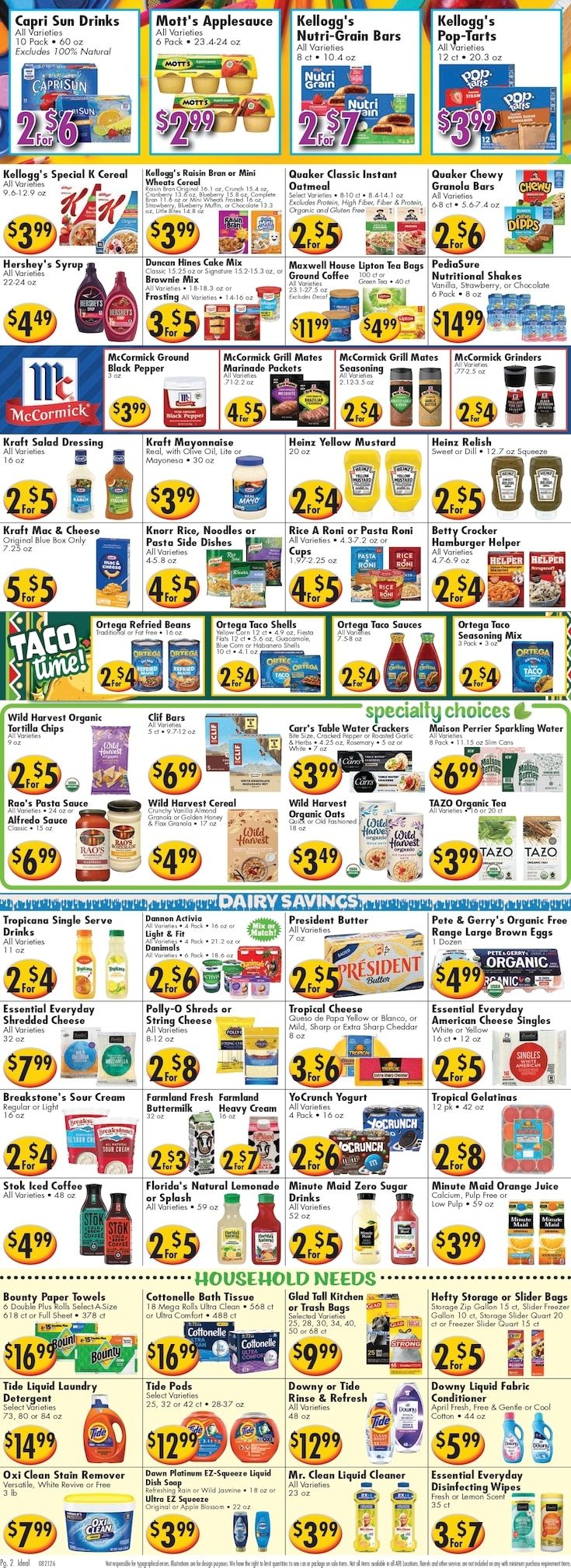 America's Food Basket (Connecticut, Rhode Island) Weekly Ad August 21 - 27, 2026