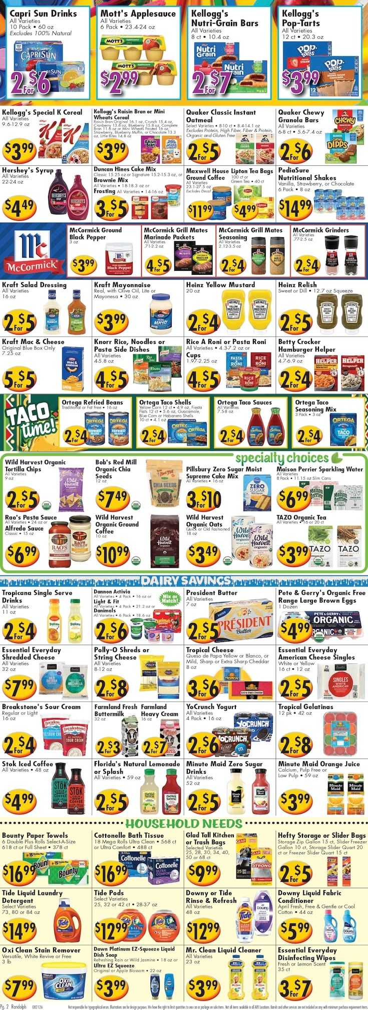 America's Food Basket (Randolph, MA) Weekly Ad August 21 - 27, 2026