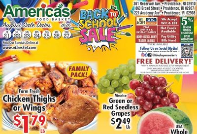 America's Food Basket (Rhode Island) Weekly Ad August 21 - 27, 2026