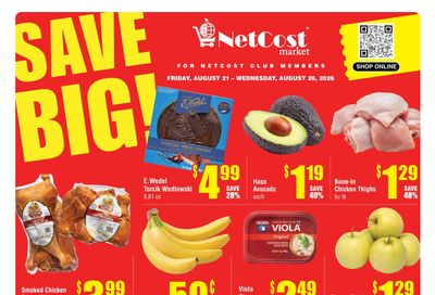 NetCost Market (New Jersey, Pennsylvania) Weekly Ad August 21 - 26, 2026