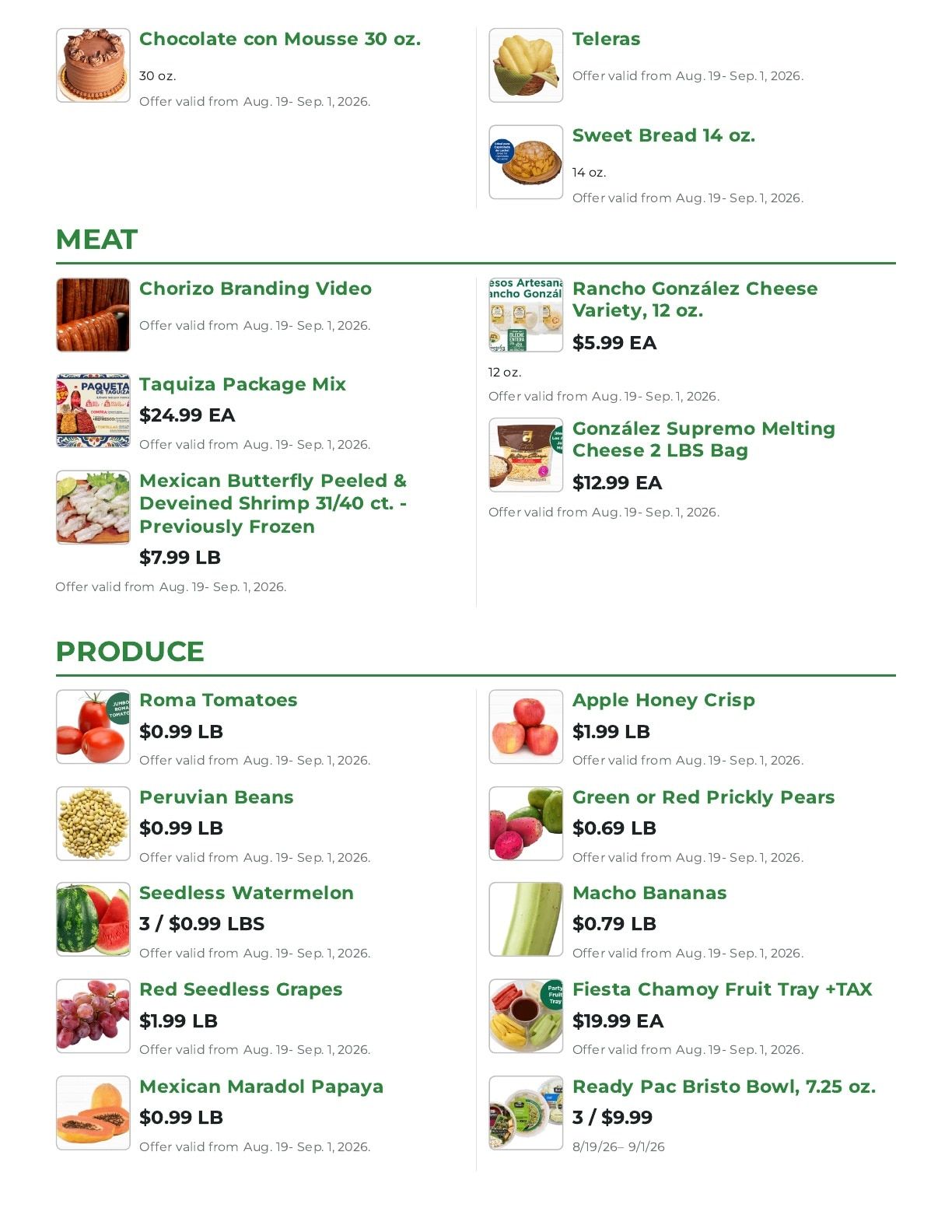 Northgate Market Weekly Ad August 19 - September 1, 2026